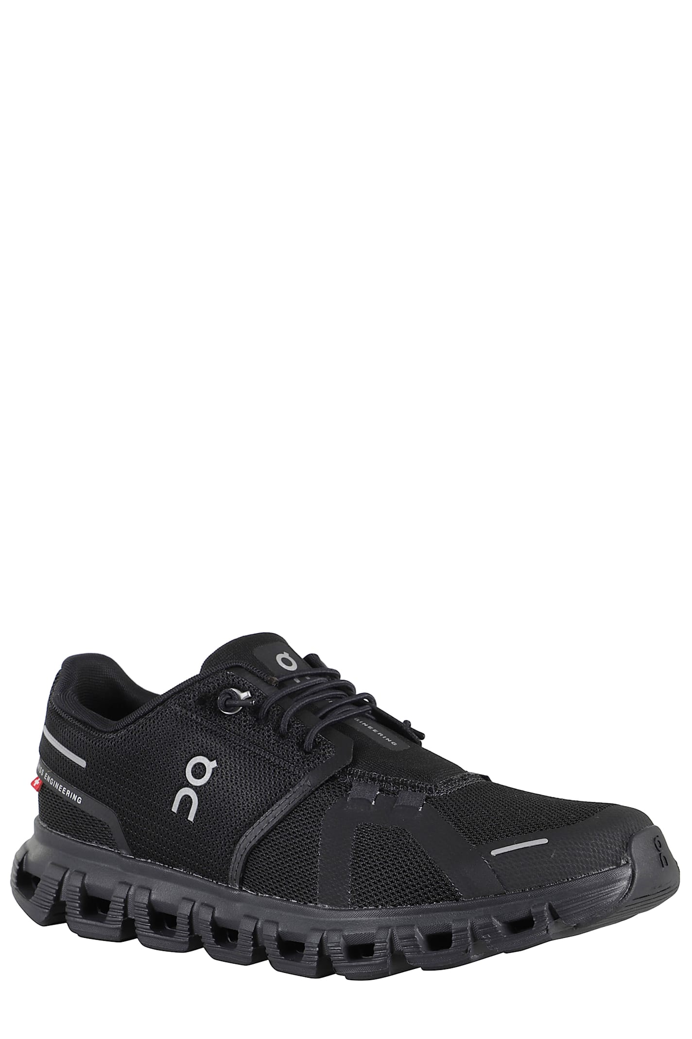 On Running Black Mesh Cloud 6 Sneakers In Black