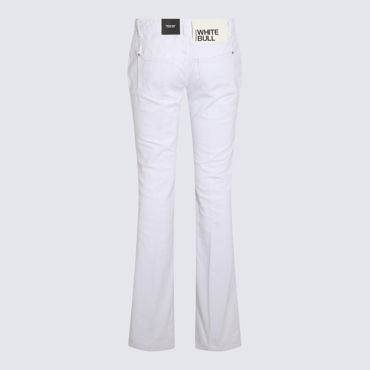 Shop Dsquared2 White Cotton Denim Jeans