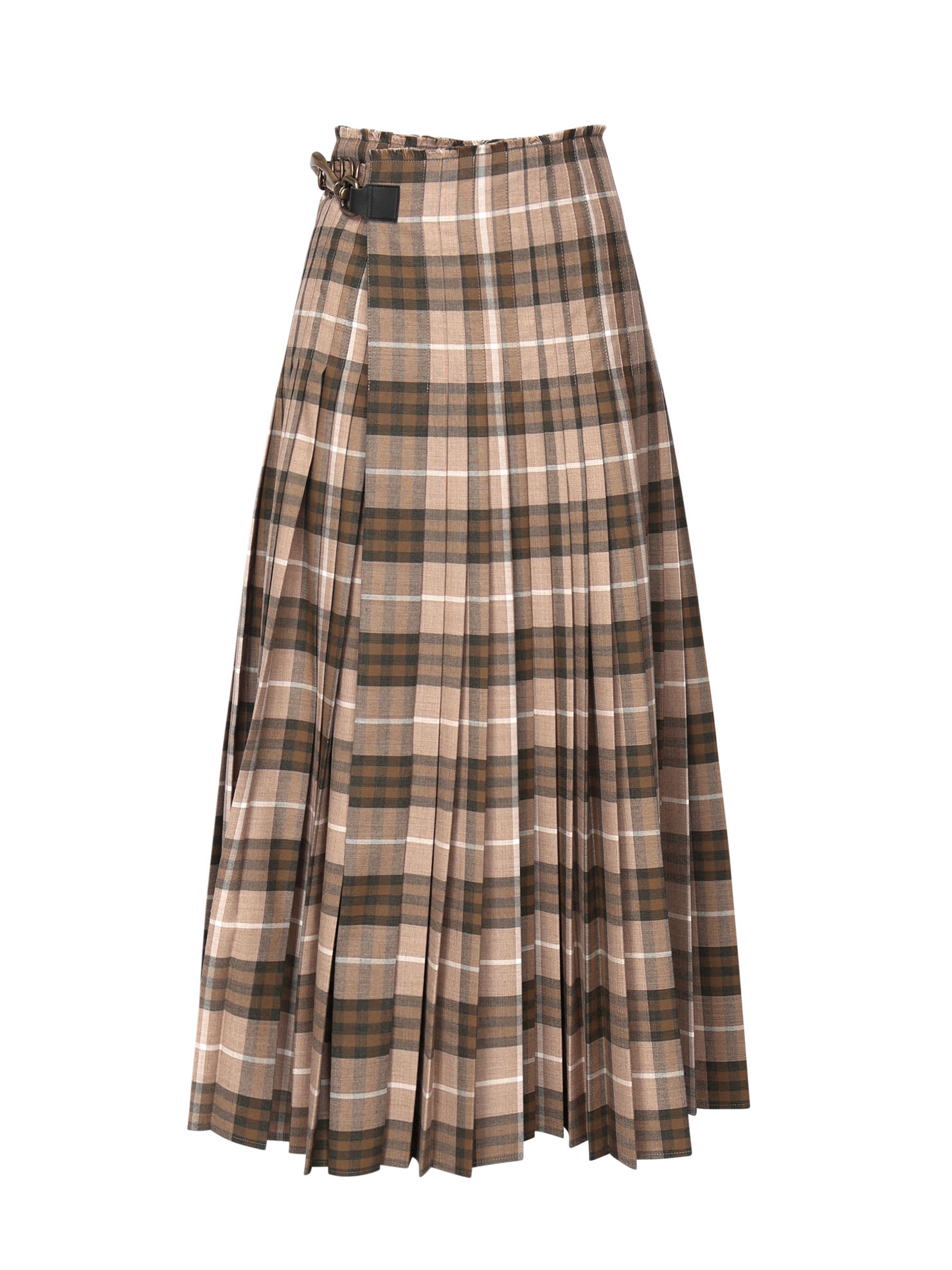 Pleated Skirt With Burberry Check