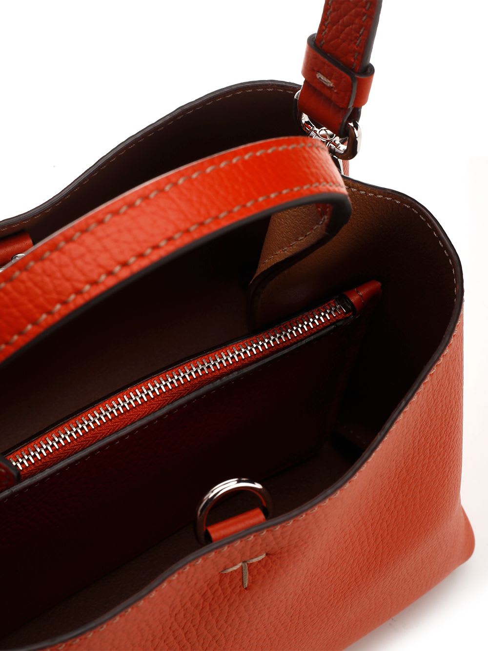 Shop Tod's T Timeless Micro Handbag In Orange