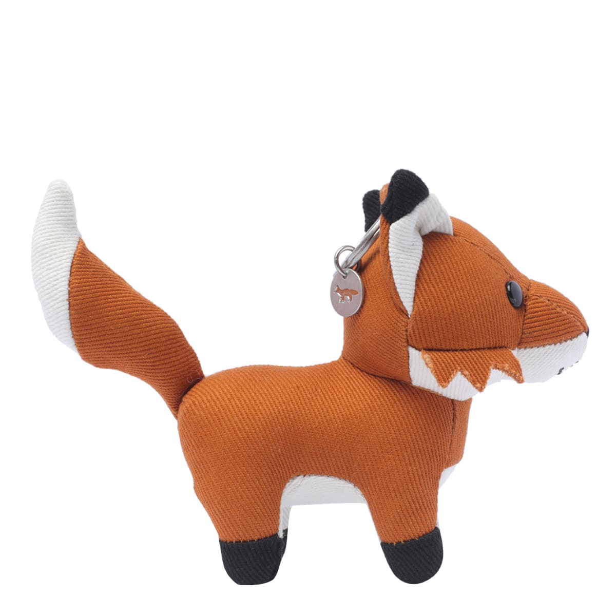 Maison Kitsuné Fox Handbag Charm In Orange