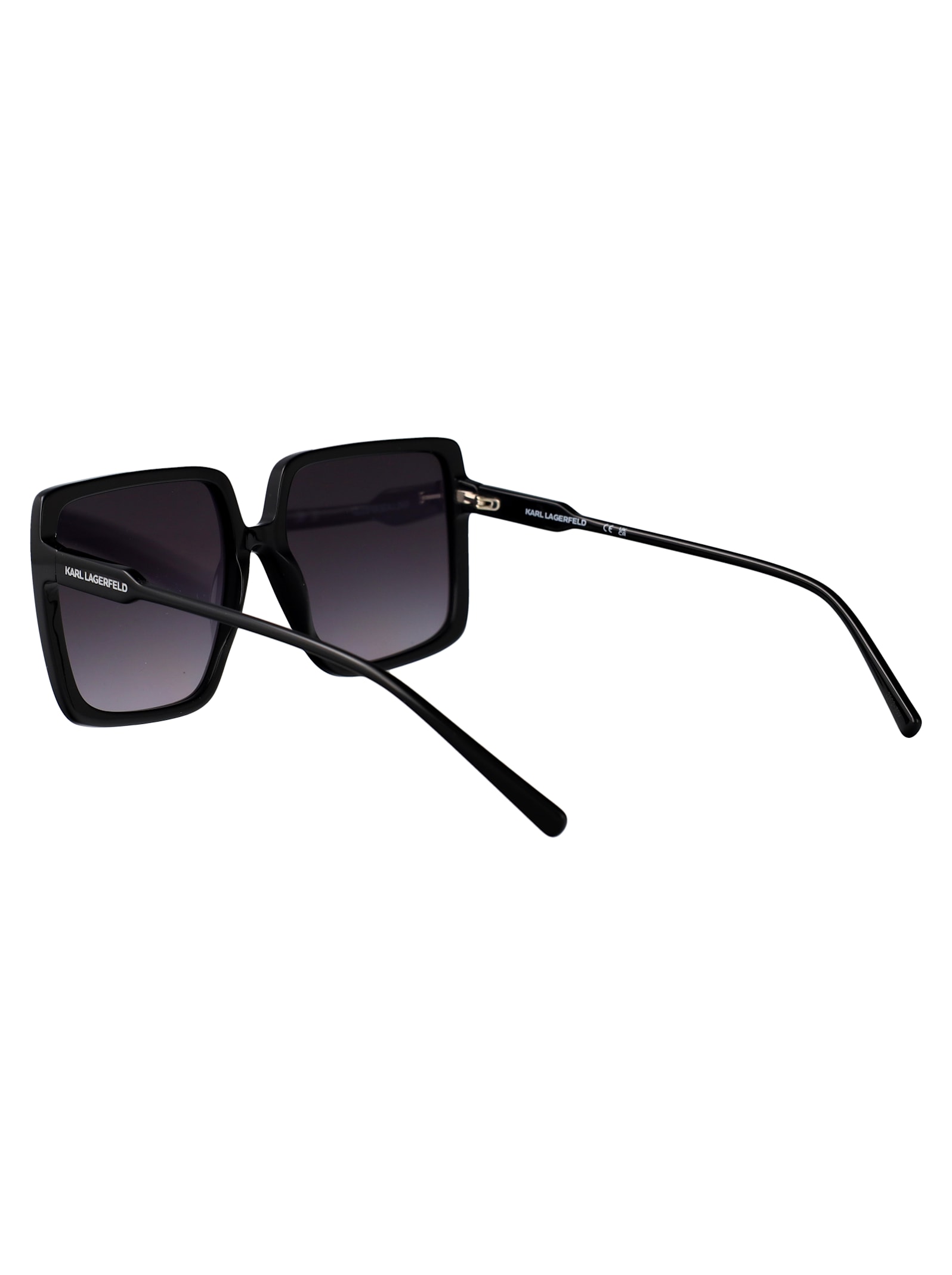 Karl Lagerfeld Rectangular Sunglasses Kl6187 S 1 In Black