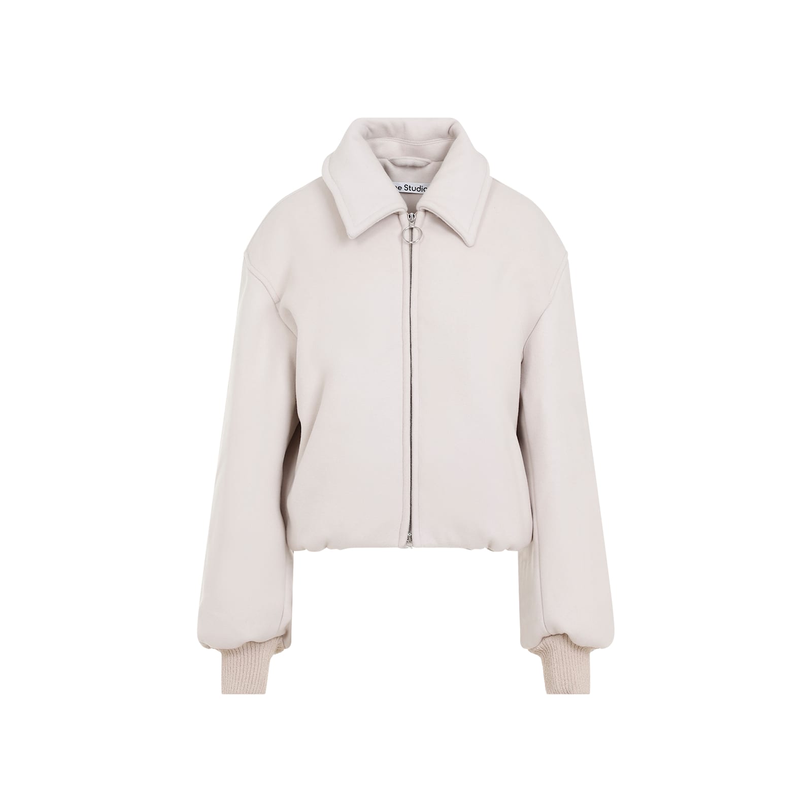 Shop Acne Studios Wool Jacket In Djo Faded Grey