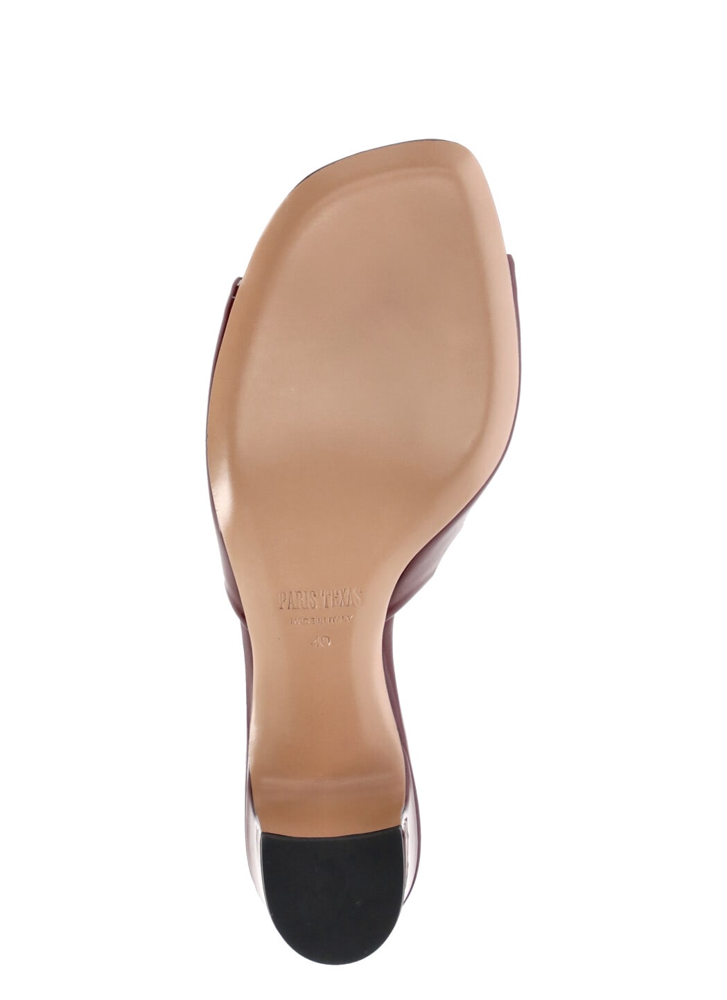 Paris Texas Mules In Rouge Noir Patent Leather In Bordeaux