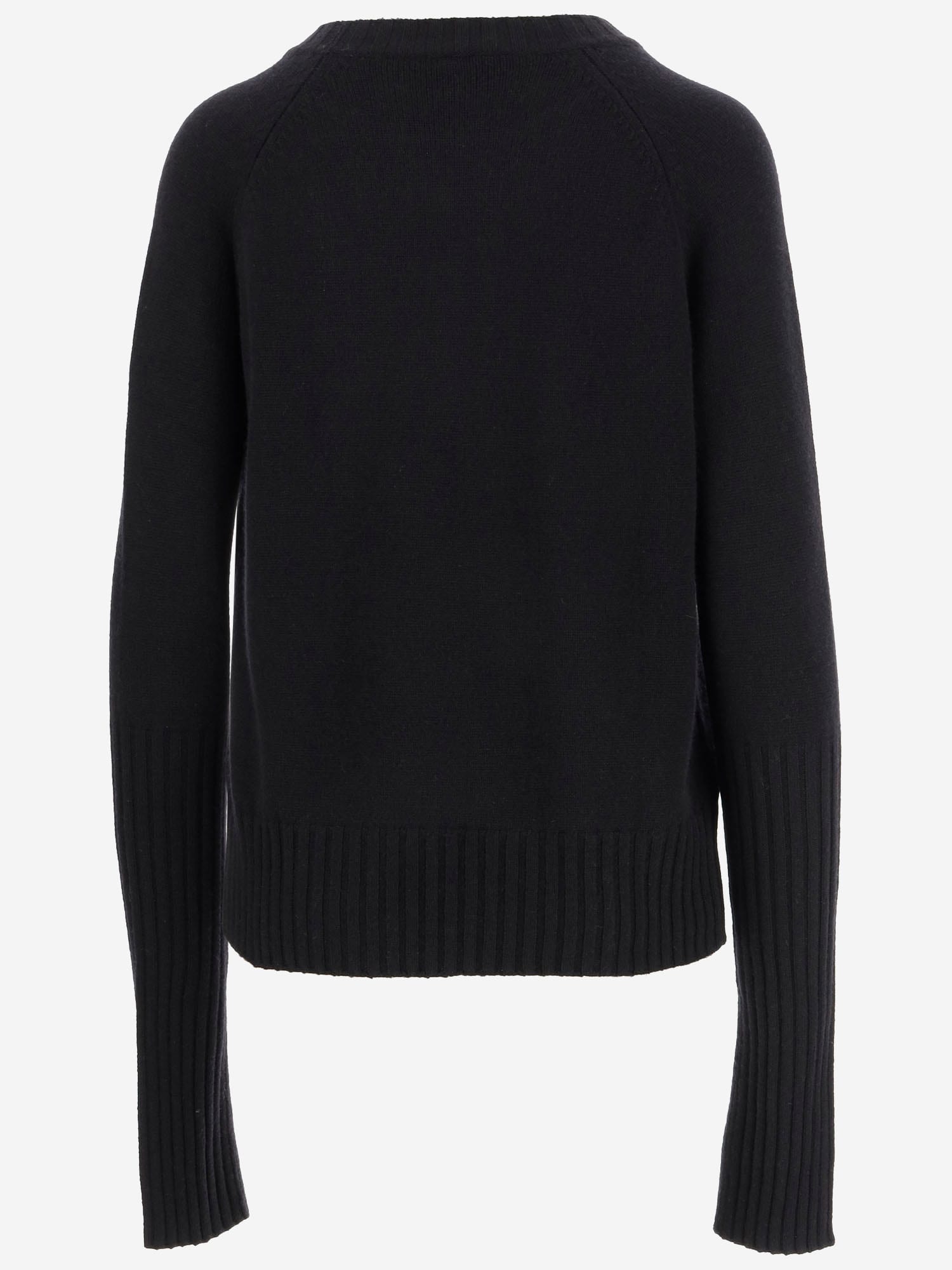 Shop Wild Cashmere Wool And Cashmere Sweater In Black