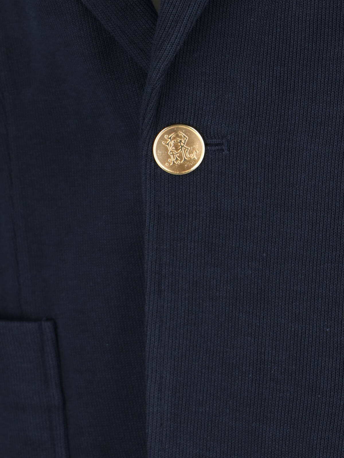 Polo Ralph Lauren Double-knit Blazer In Blue