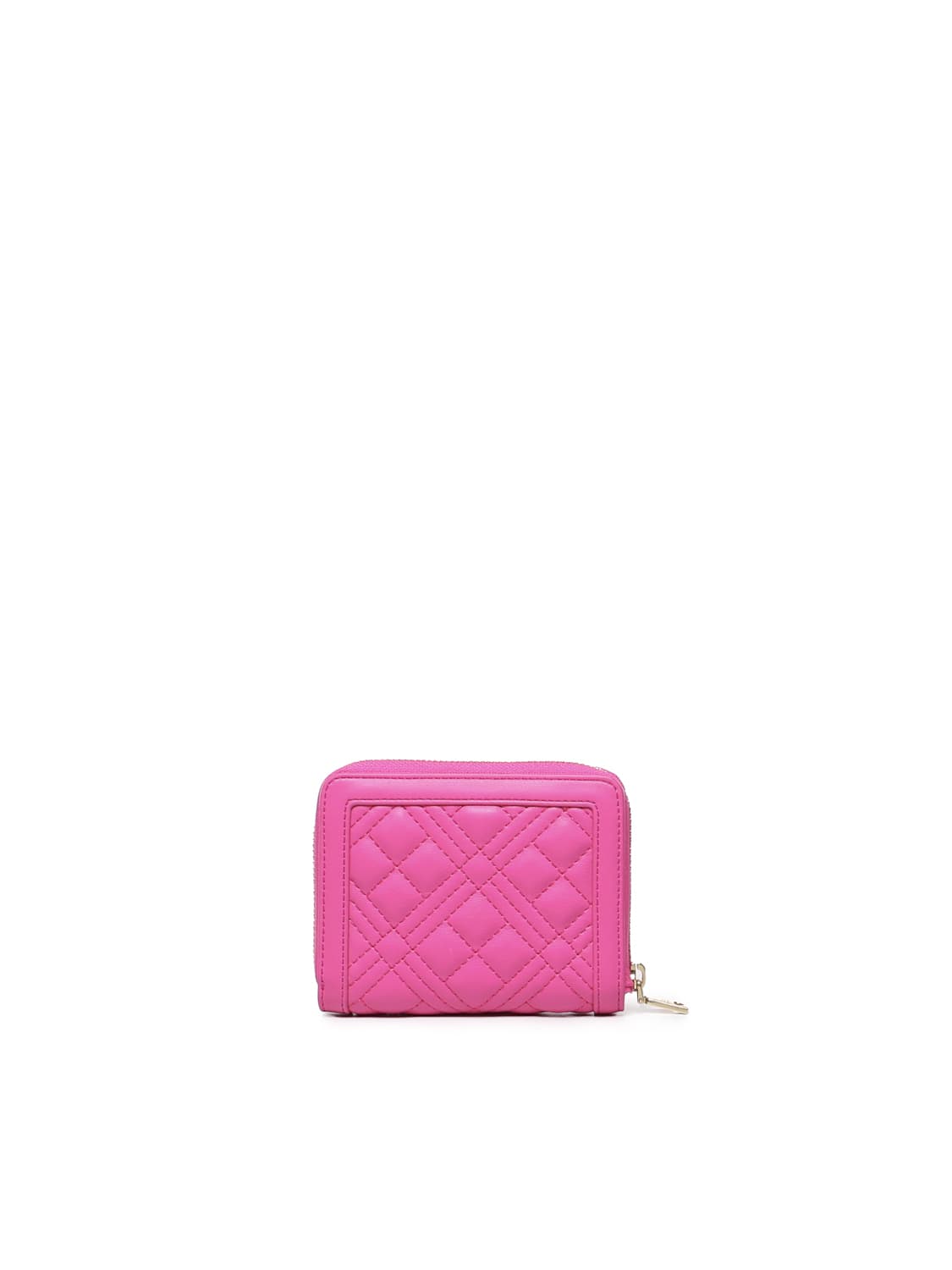 Shop Love Moschino Wallet With Logo In Fuchsia