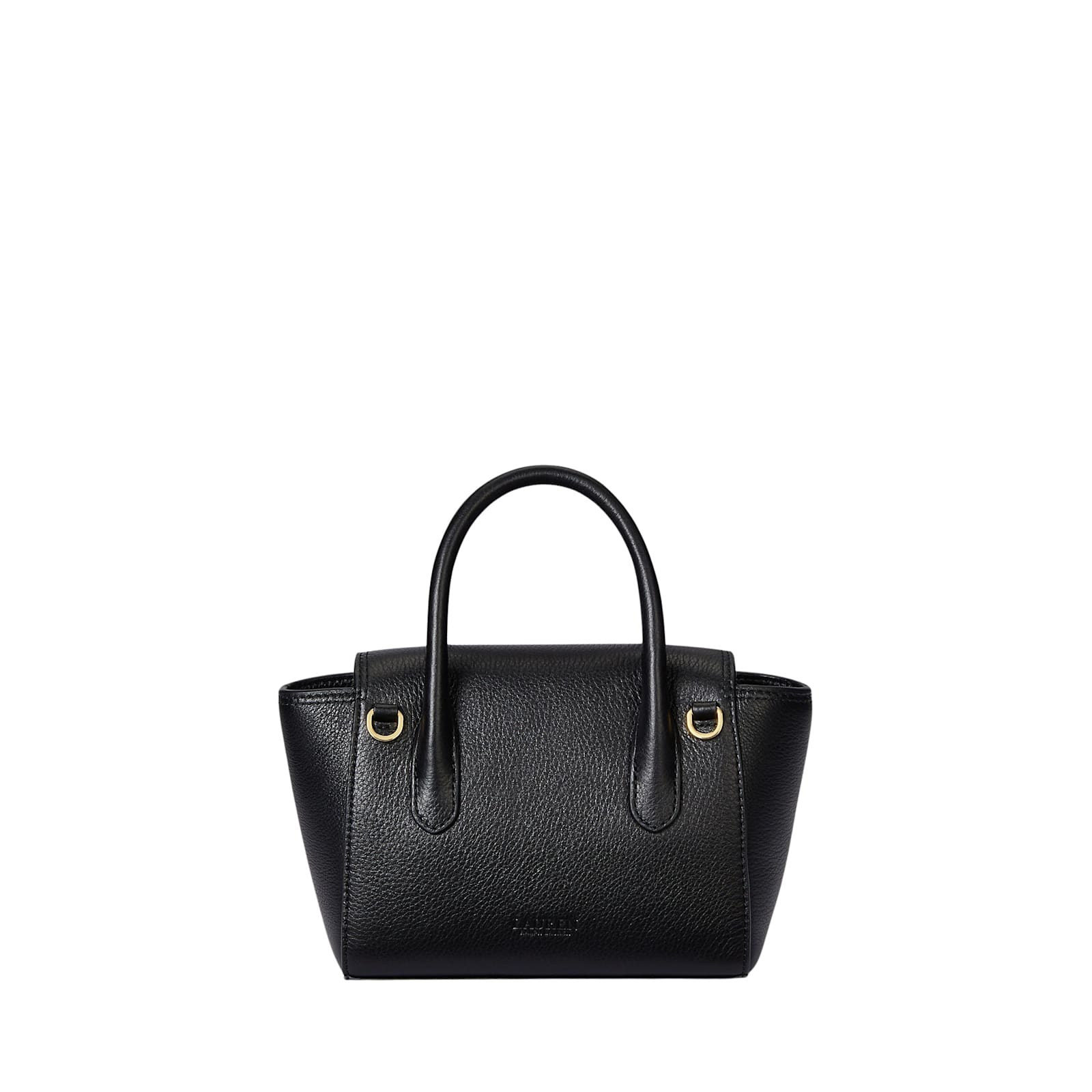 Ralph Lauren Tnnr Sm Schl Satchel Small In Black