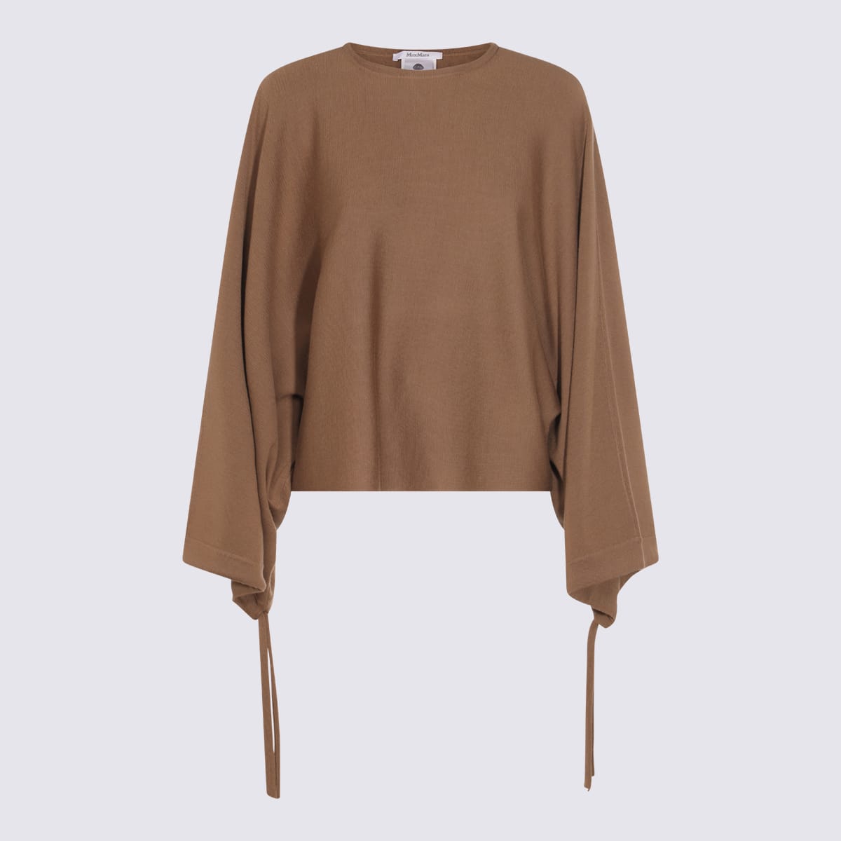 Max Mara Virgin Wool Sweater Frais In Brown