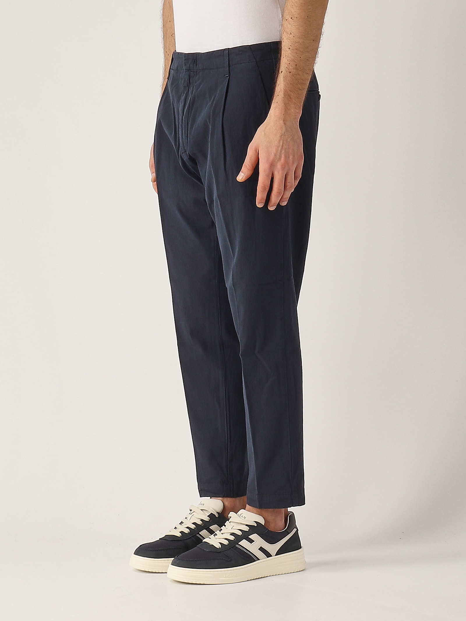 Dondup Men's Gaubert - Slim-fit Gabardine Trousers In Black