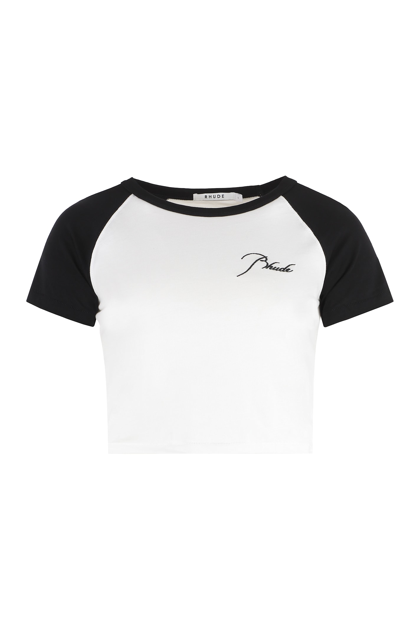 Cotton Crop Top With Logo