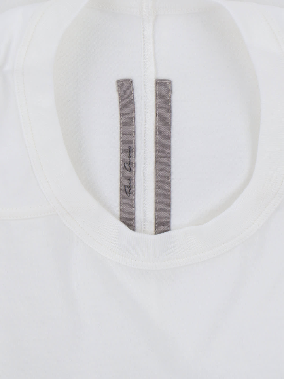 Rick Owens Crew Neck Long Sleeves Plain Design In White