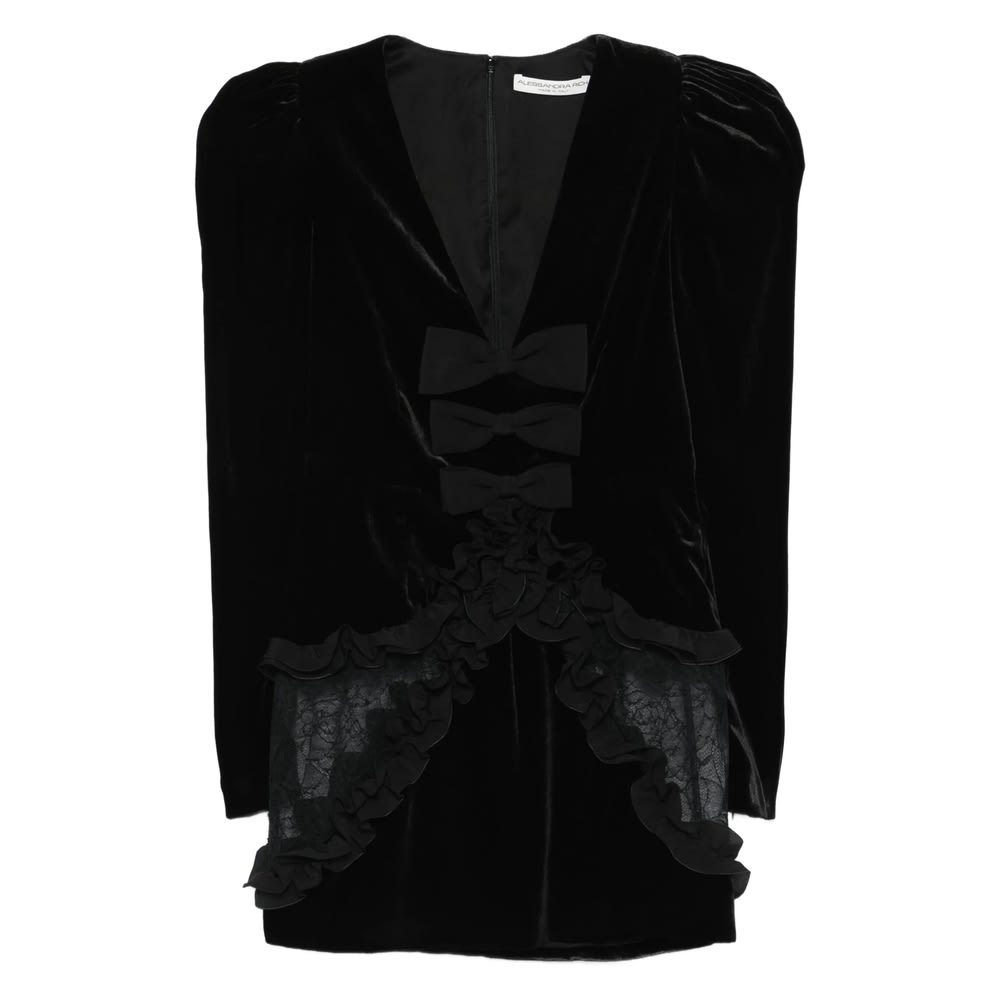 Alessandra Rich Dresses Black In Black