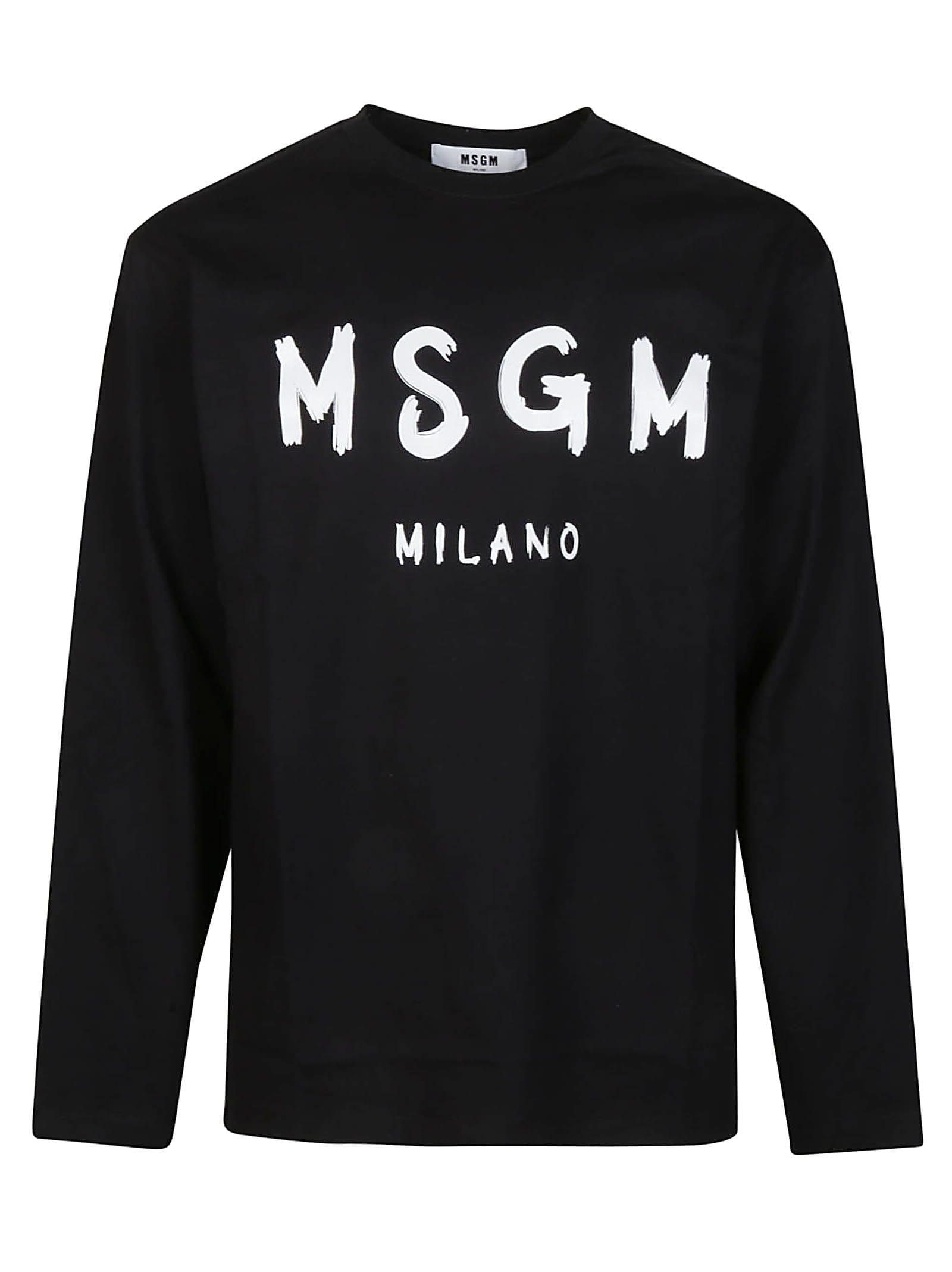 Msgm Cotton T-shirt In Black