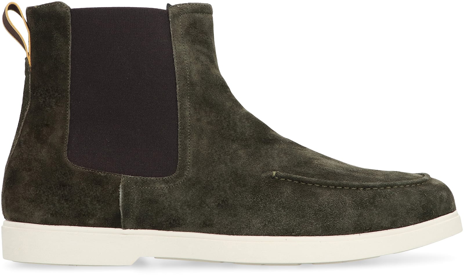 Moorer Cesar Suede Chelsea Boots In Green