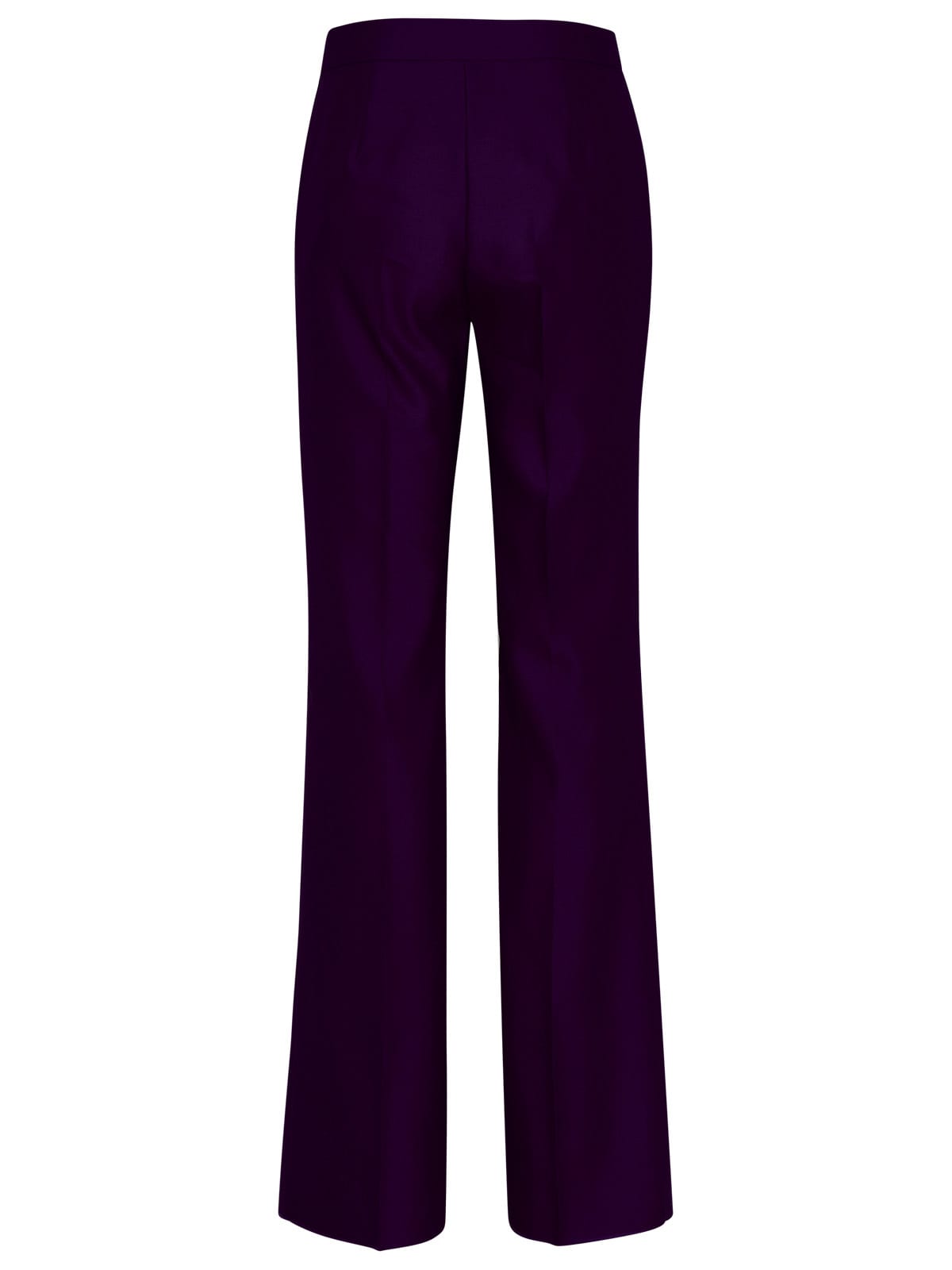 Max Mara Purple Wool Blend Zelia Pants In Purple