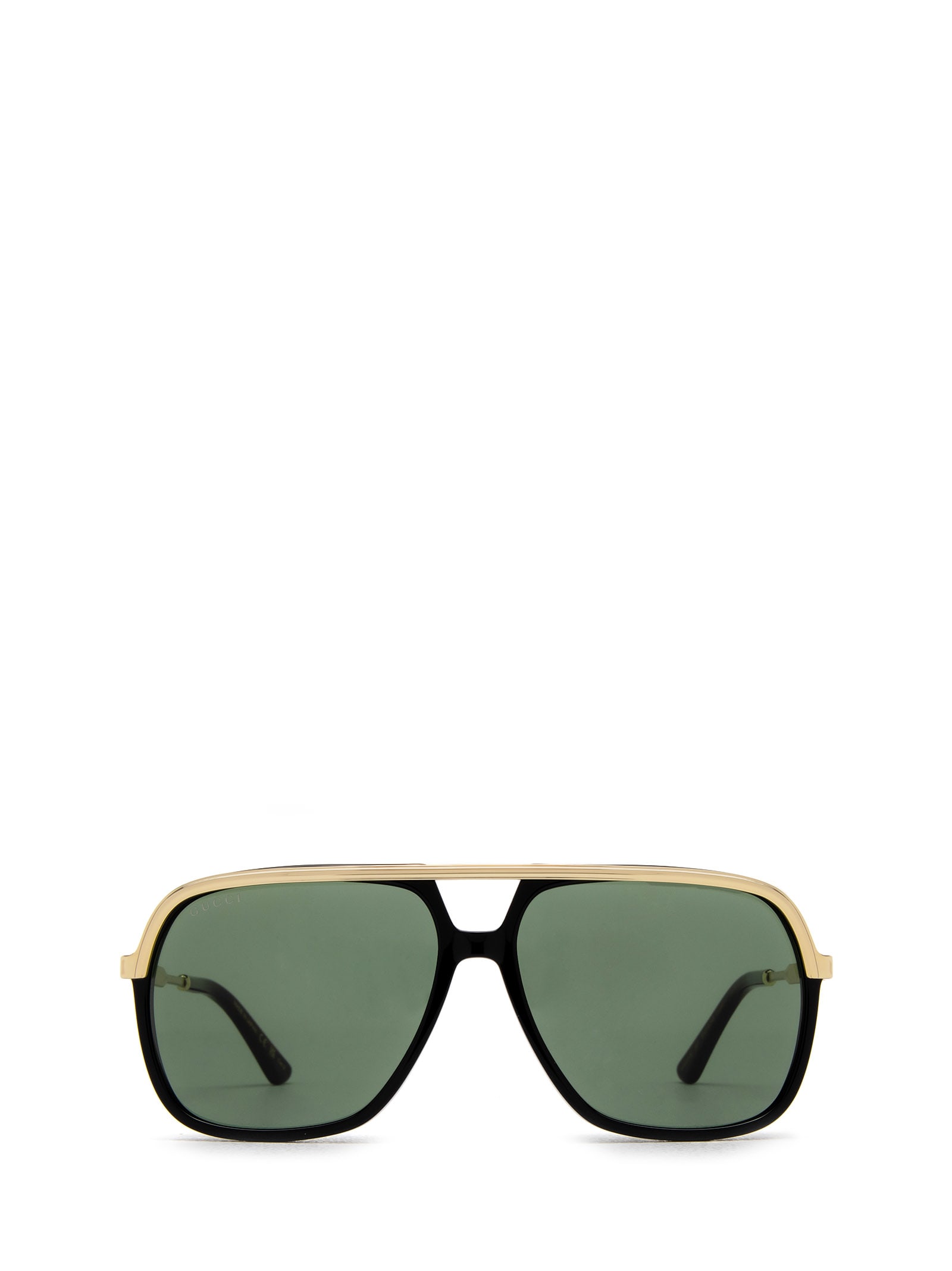 Gucci Eyewear Gg0200s Black & Gold Sunglasses