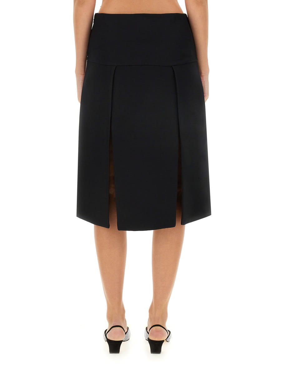 Shop Khaite Kidd Skirt In Black