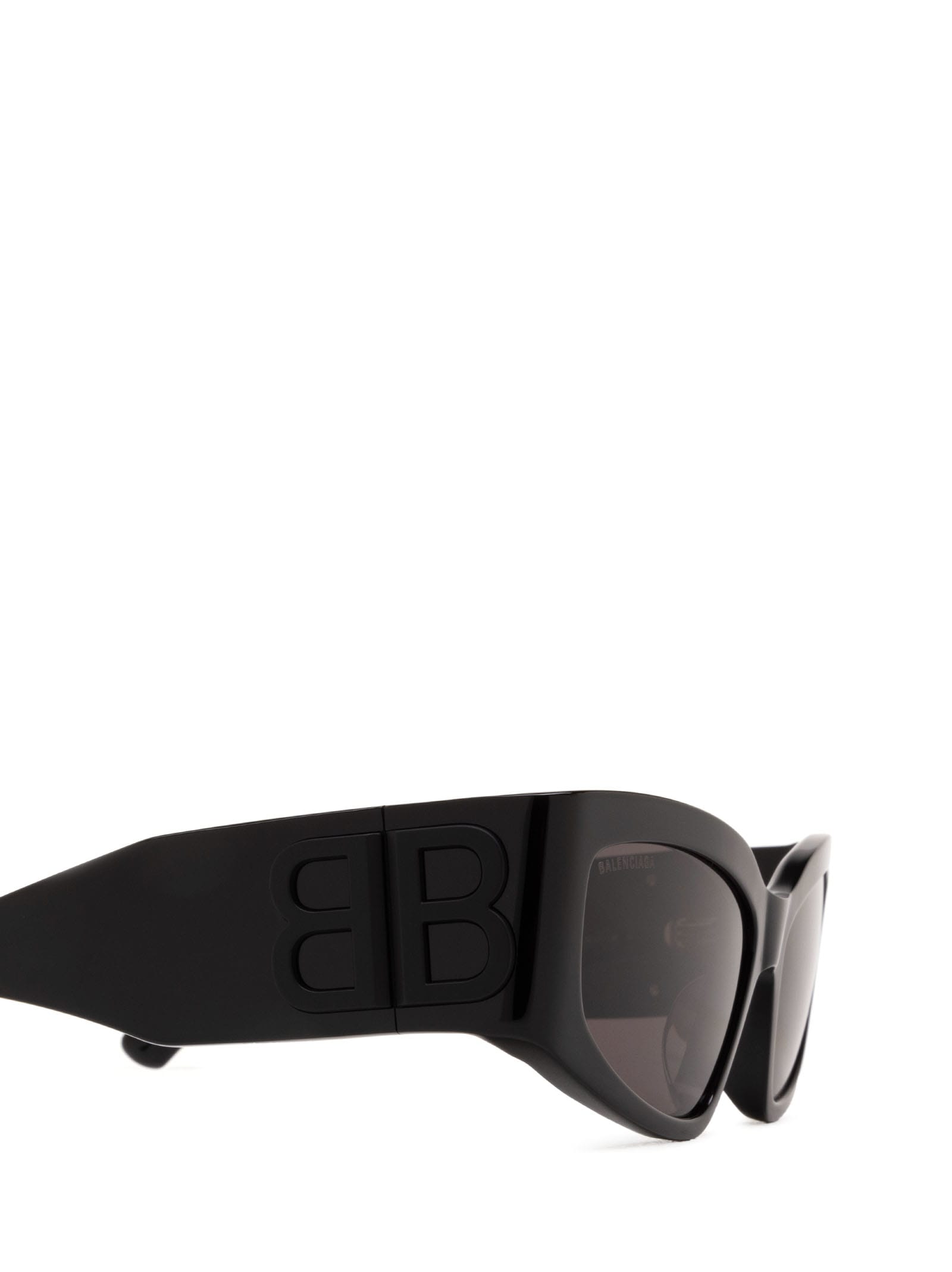 Shop Balenciaga Bb0321s Black Sunglasses