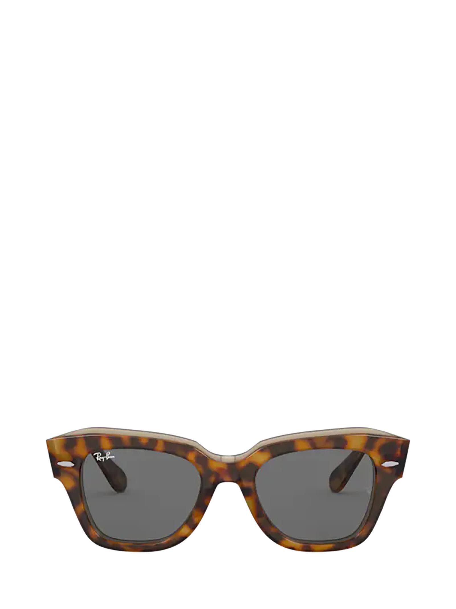 Ray Ban Ray-ban State Street Rb2186 Sunglasses In Havana On Transparent Brown