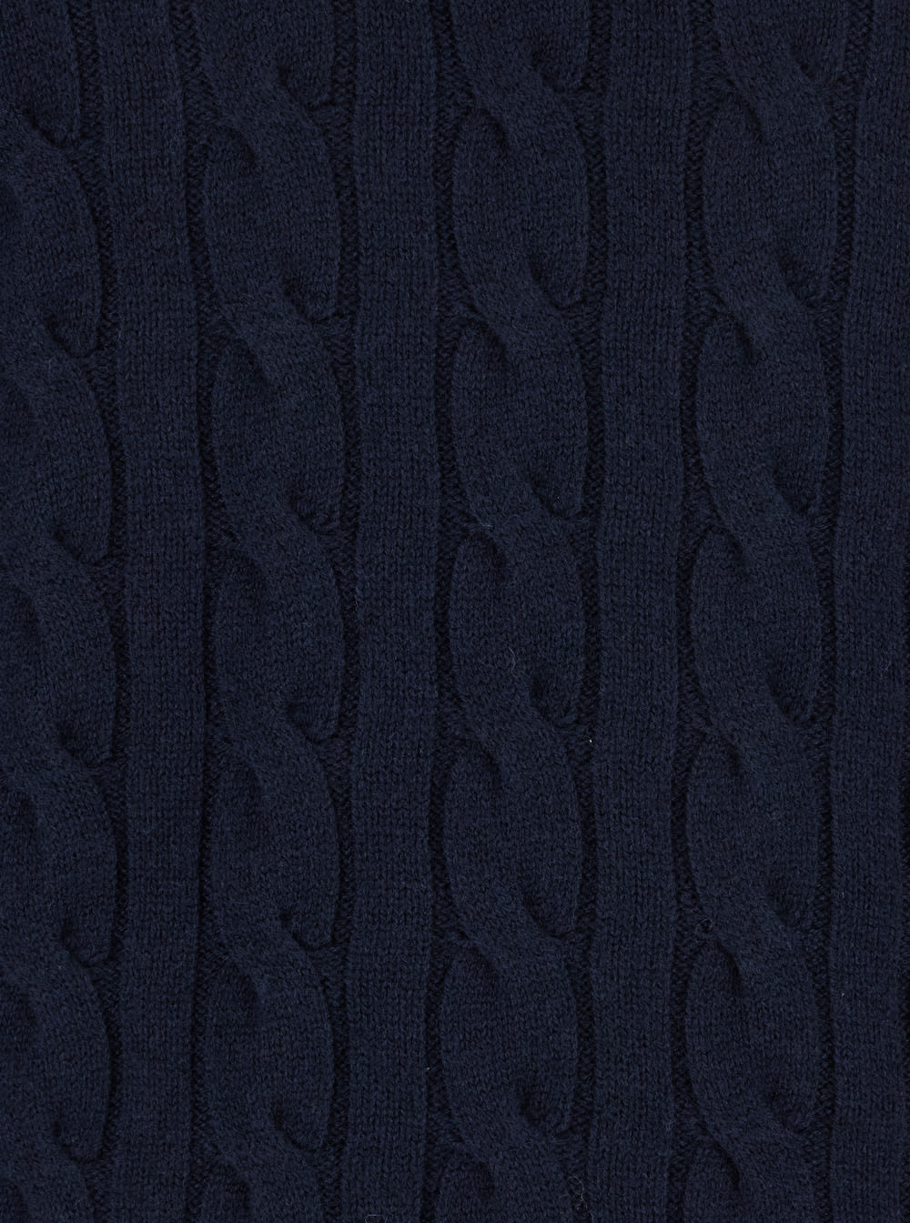 Kangra Cashmere Cable-knit Crew-neck Sweater In Blue
