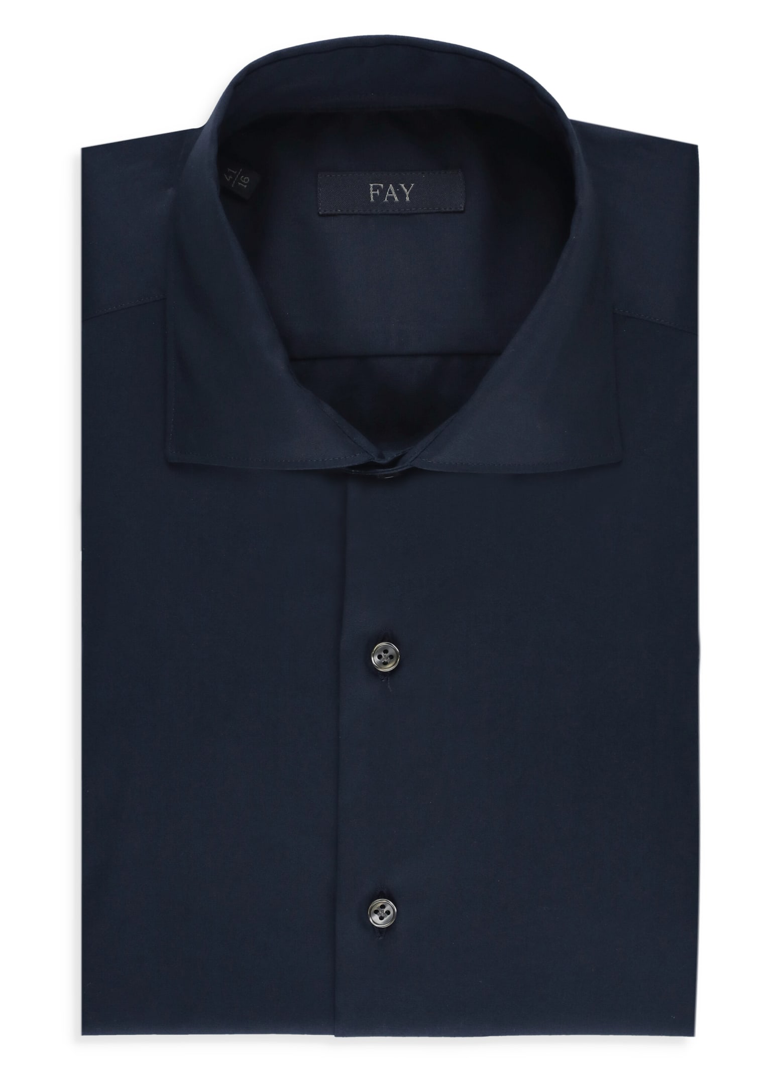 Shop Fay Cotton Shirt In Blue