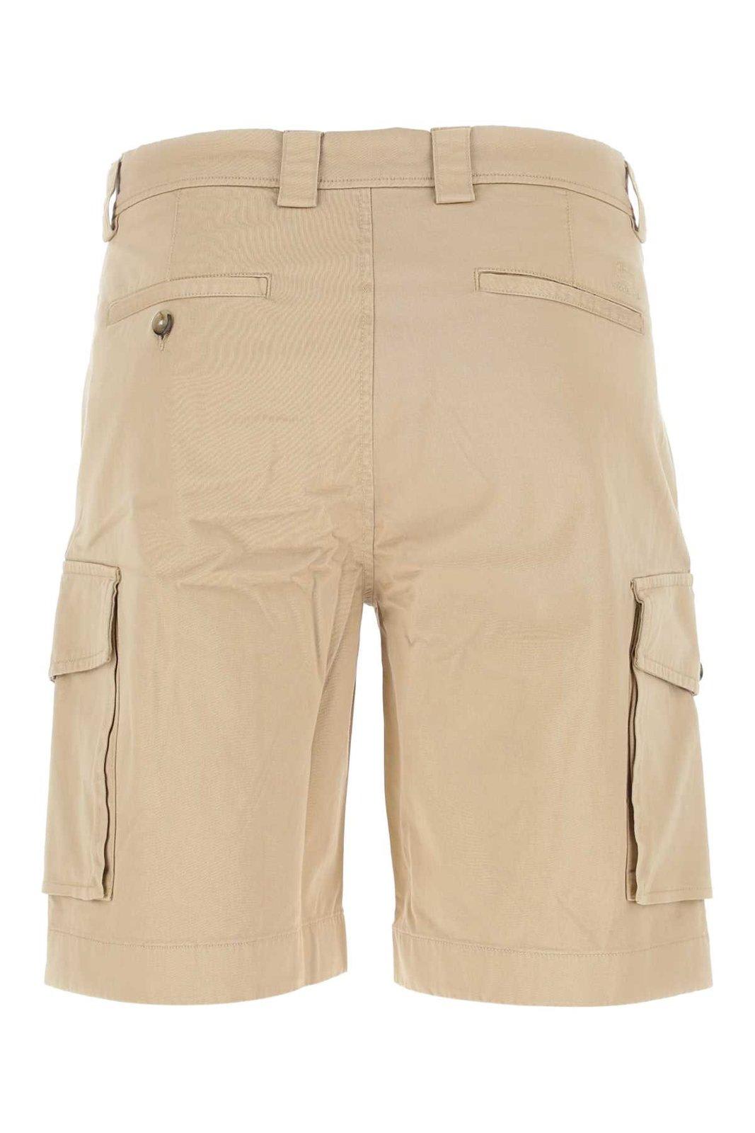 Shop Woolrich Straight-leg Cargo Shorts In Beige