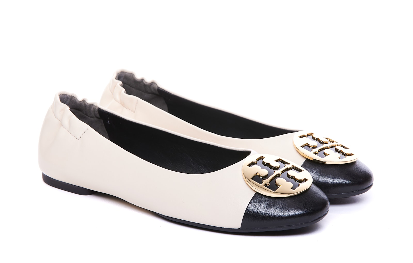 Shop Tory Burch Claire Ballets In White