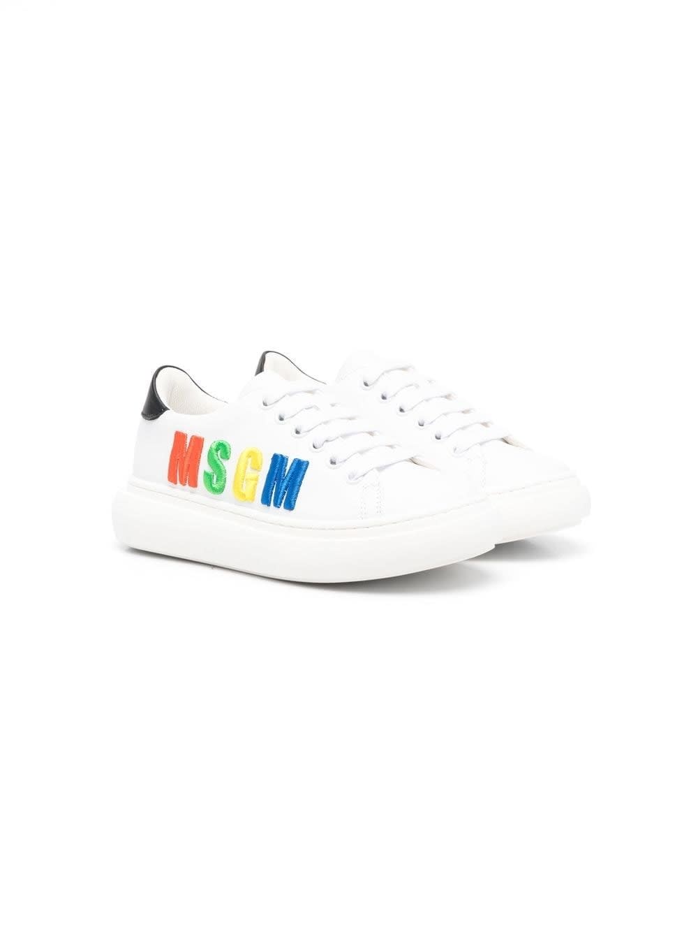 MSGM SNEAKERS WITH LOGO