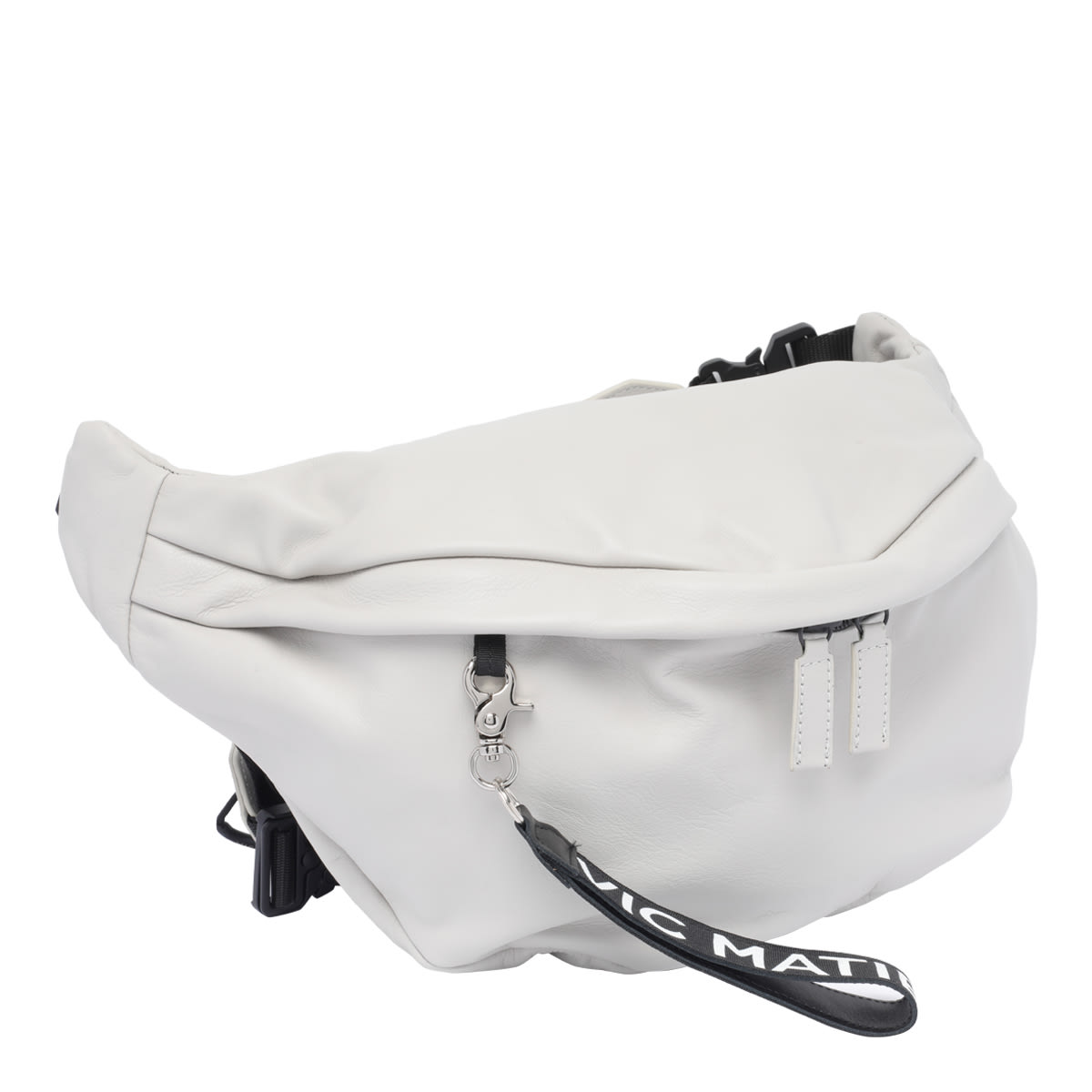 Shop Vic Matie Leather Belt Bag In White