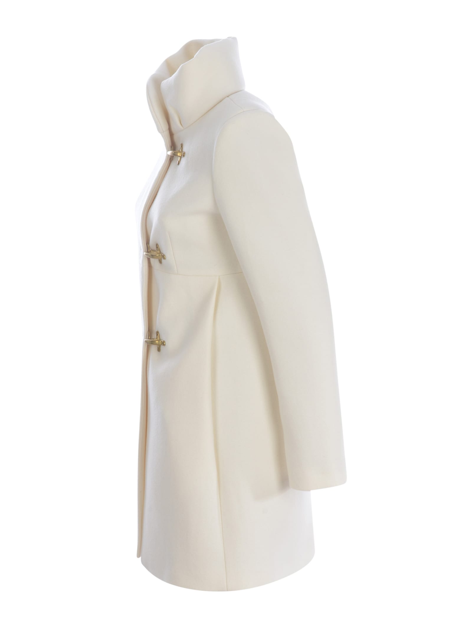 Shop Fay Coat  Romantic In Wool Blend In Beige