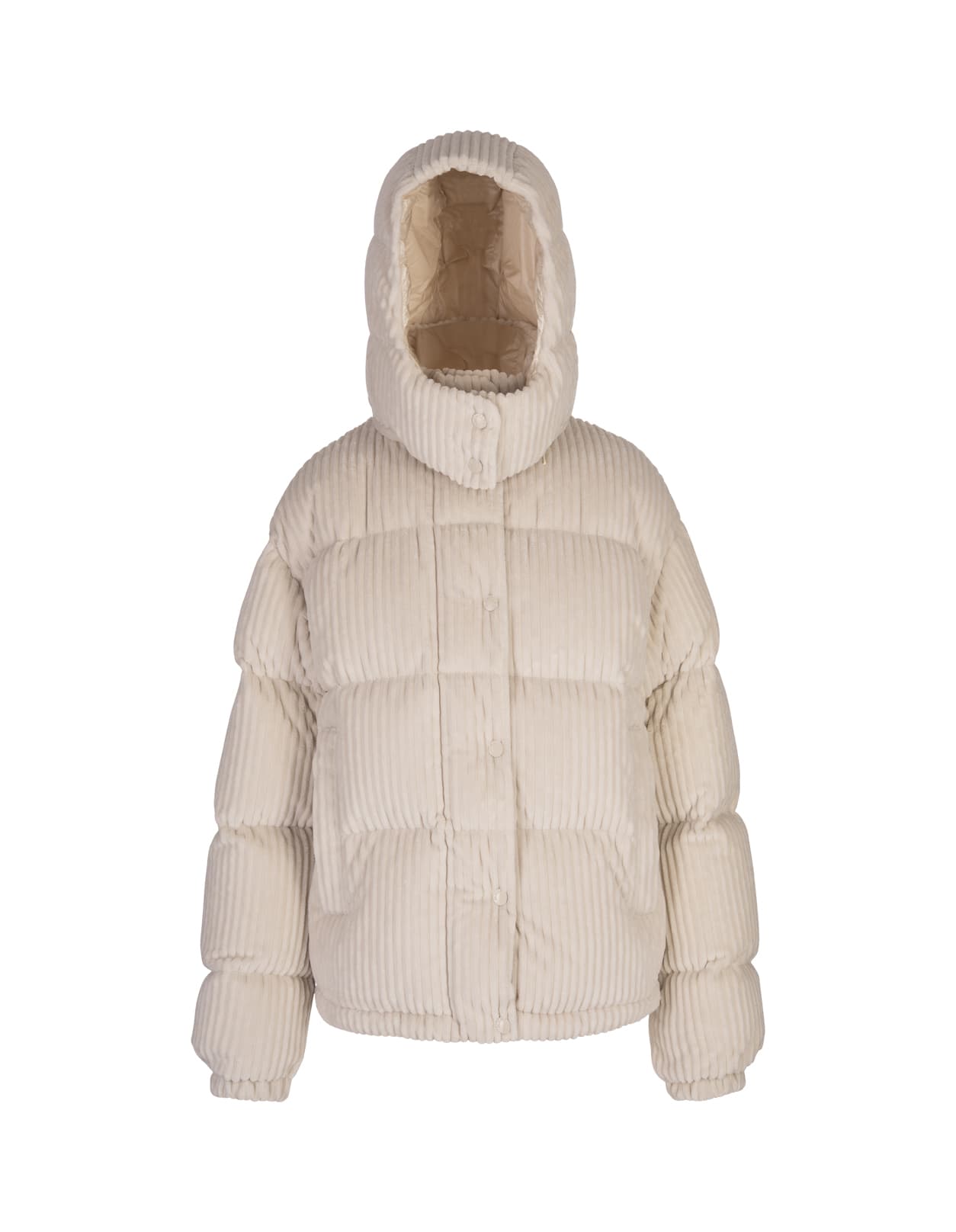 Shop Moncler Beige Daos Down Jacket In Brown