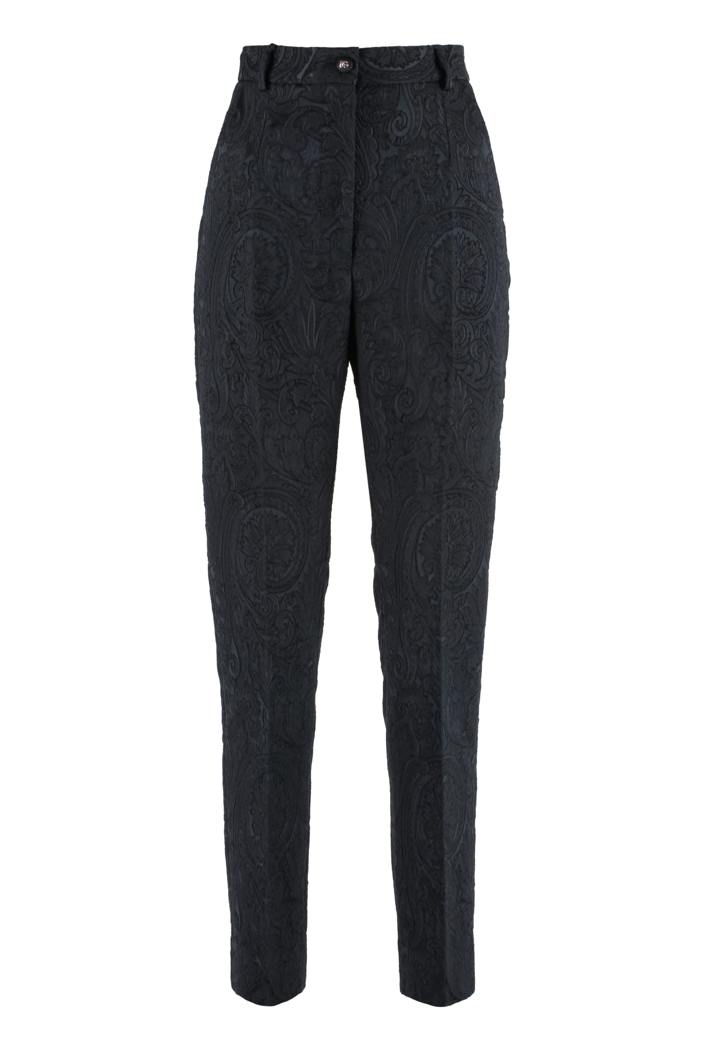 Dolce & Gabbana High-rise Trousers In Nero