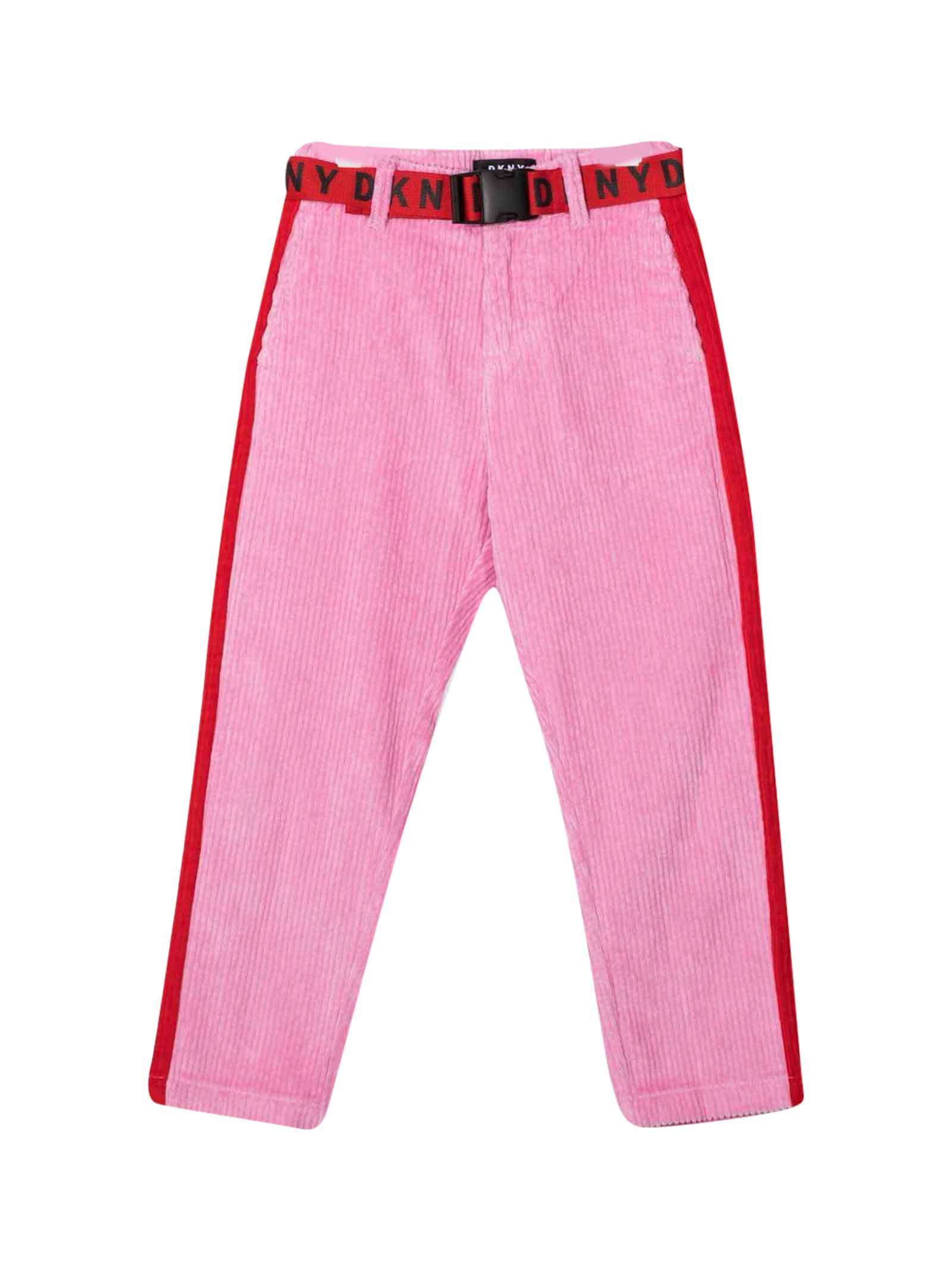 DKNY Ribbed Trousers With Teen Belt