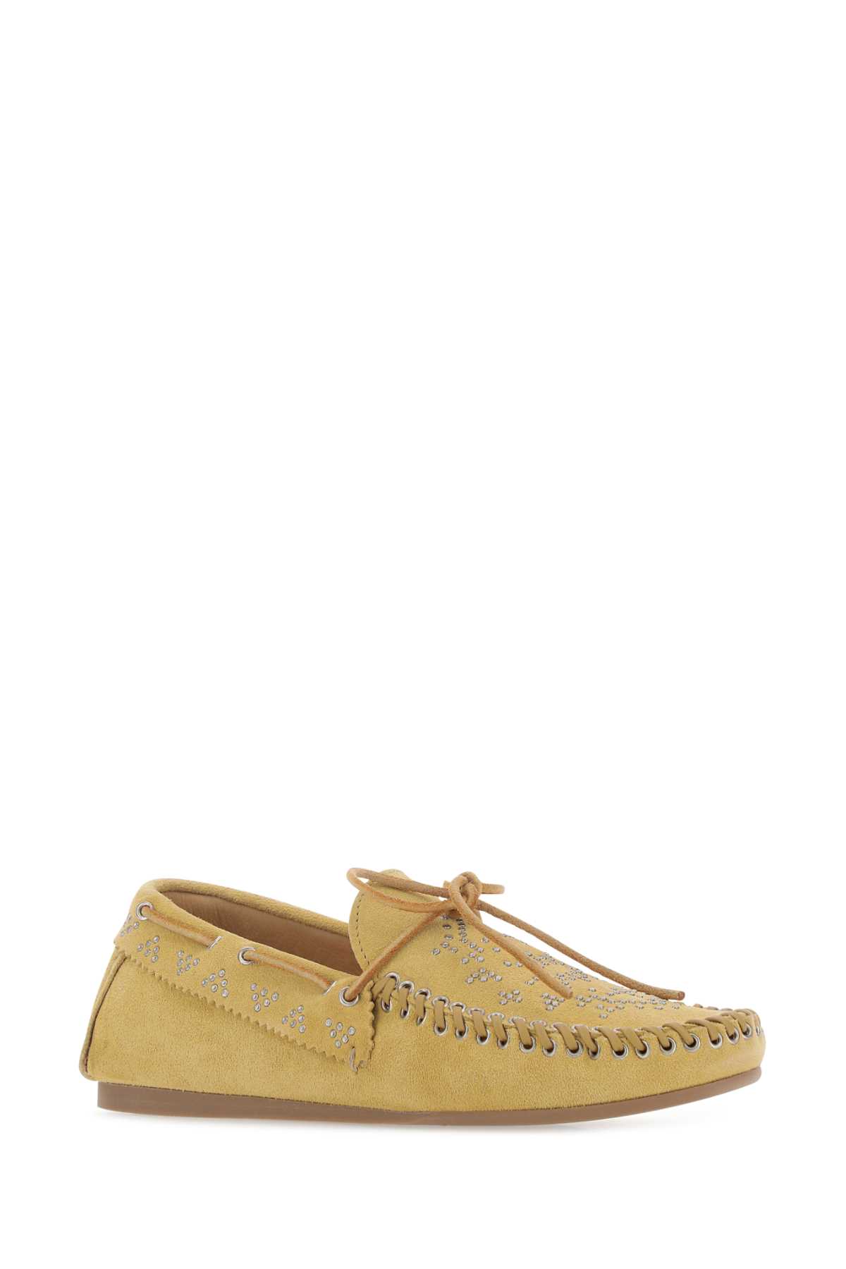 Shop Isabel Marant Mustard Suede Freen Loafers In Yellow