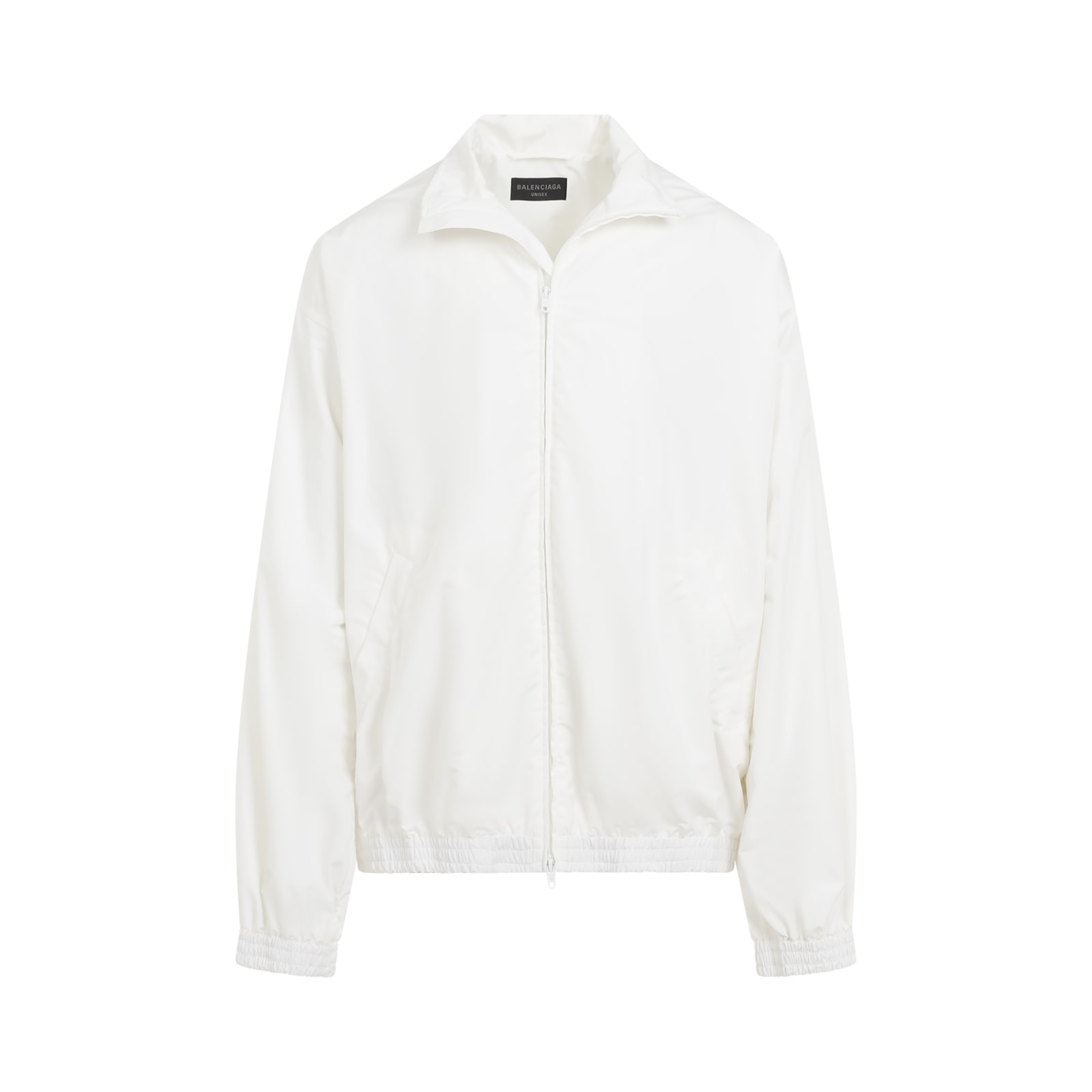 Shop Balenciaga Medium Fit Tracksuit Jacket In White