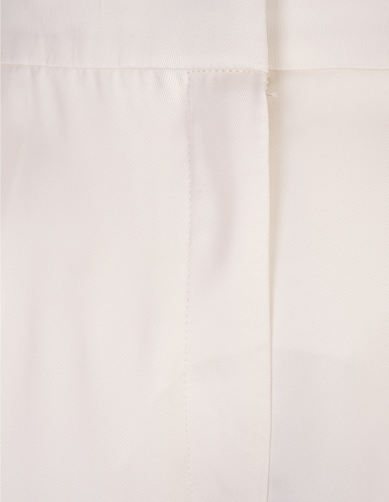 Shop Alexander Mcqueen Wide Leg Trousers With Double Pleat In Ivory In White