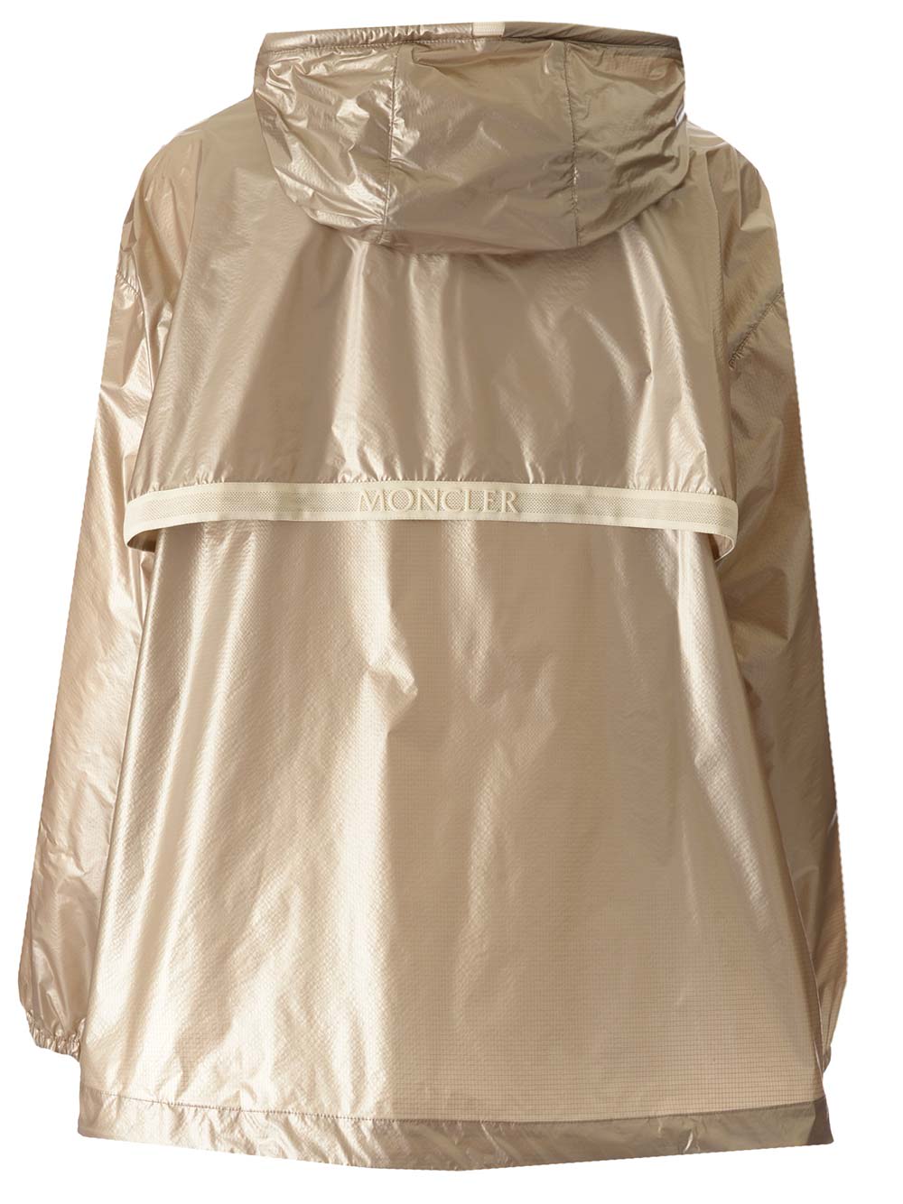 Shop Moncler Tazenat Hooded Jacket In Golden