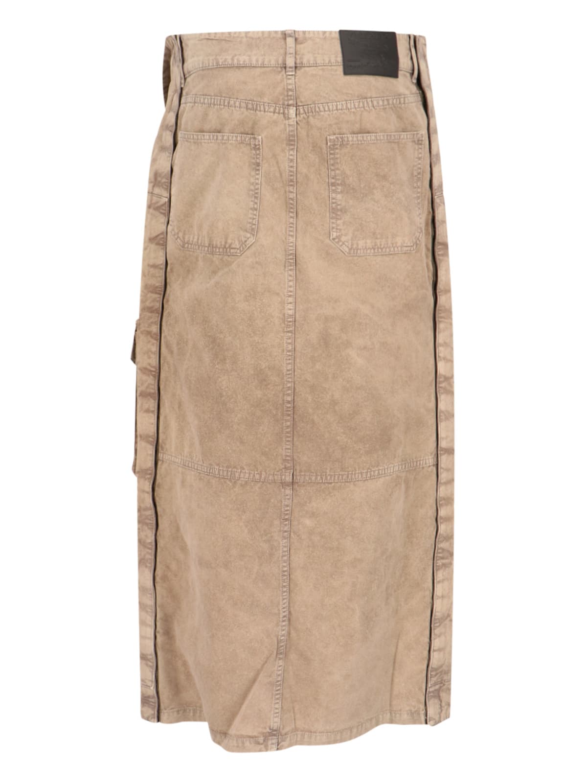 Shop Y/project Maxi Cargo Skirt In Brown