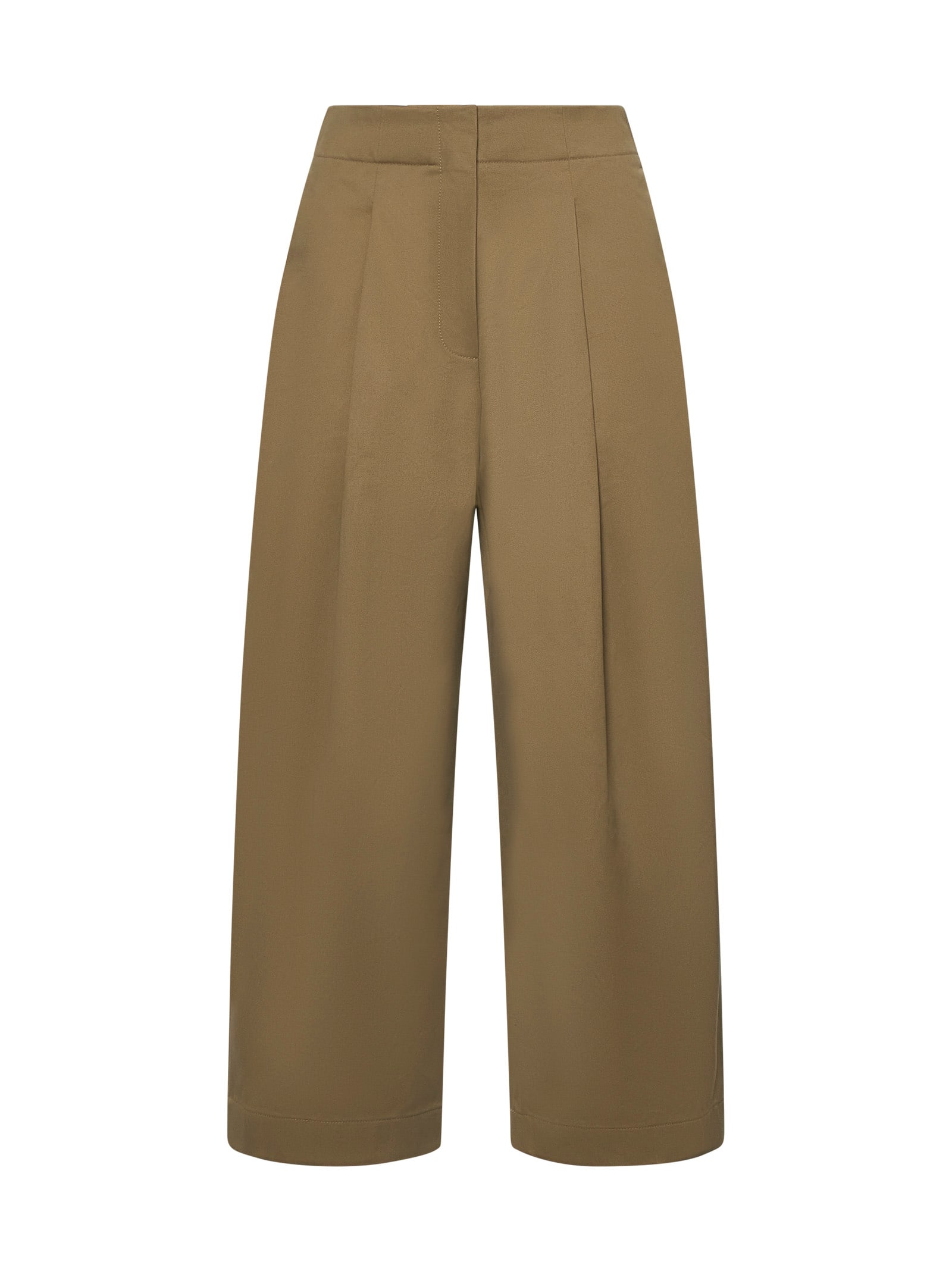 Shop Studio Nicholson Pants In Brown