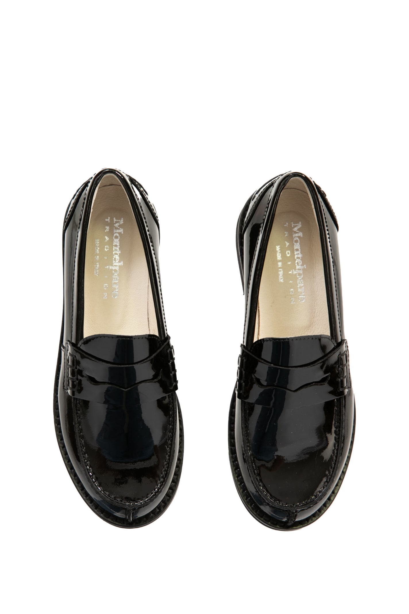 Shop Andrea Montelpare Patent Leather Loafers