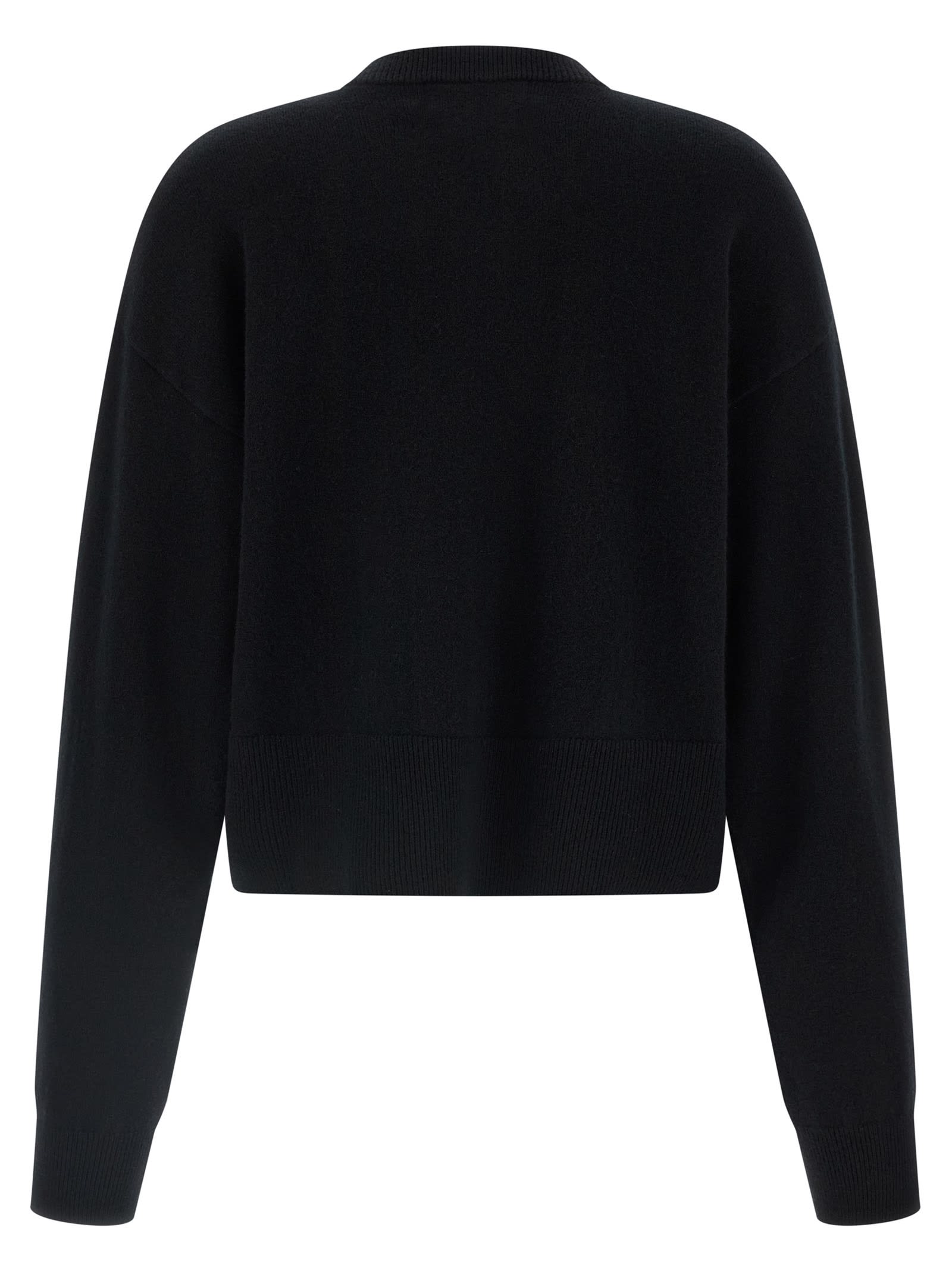 Extreme Cashmere Button-cuffed Cardigan In Black