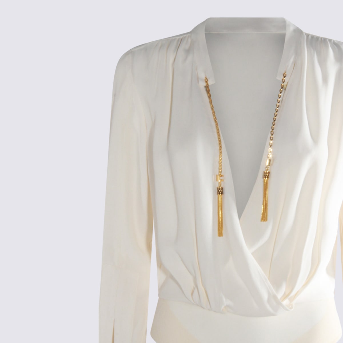 Elisabetta Franchi White Bodysuit In White
