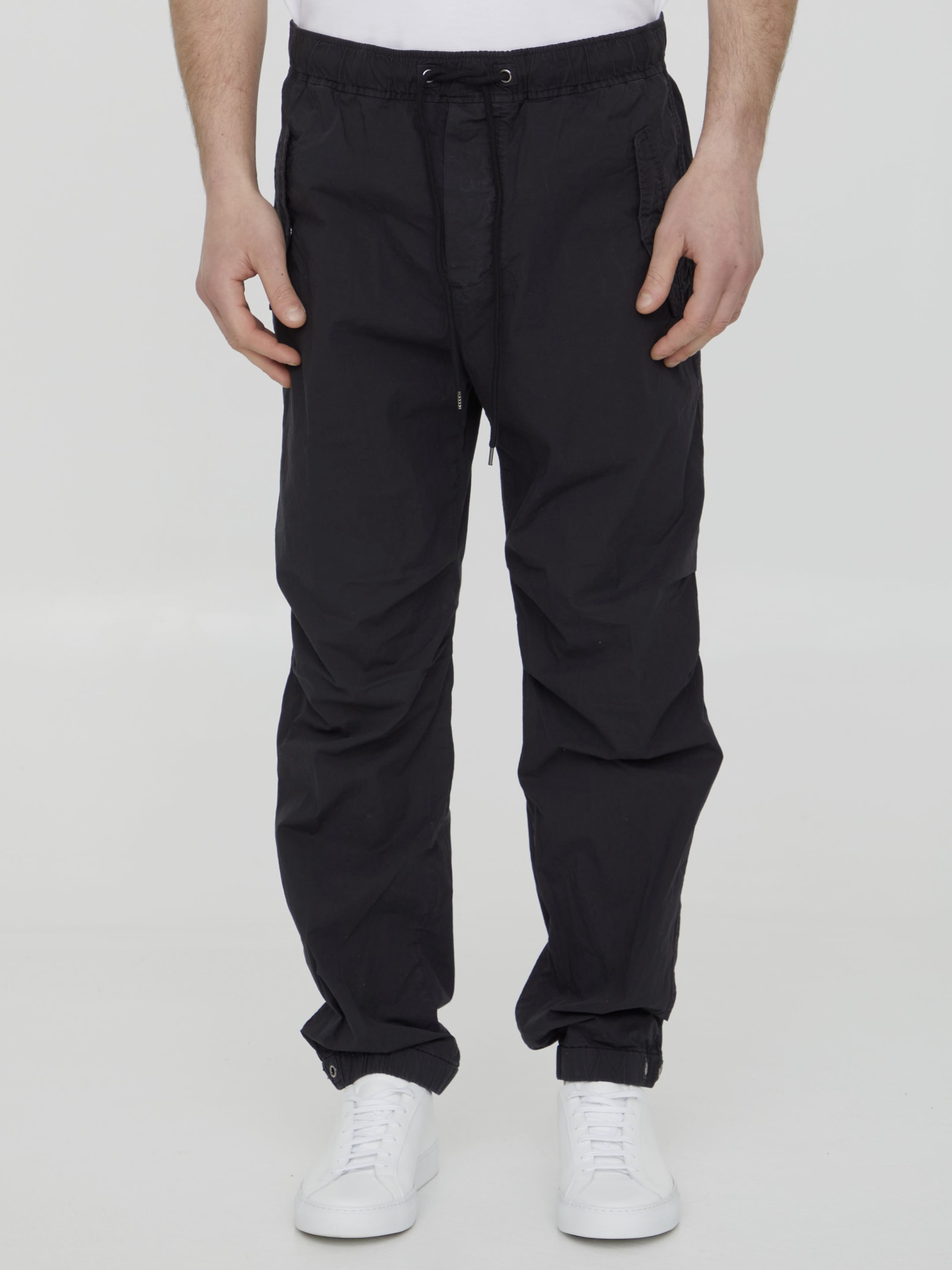 James Perse Cotton Cargo Pants In Black | ModeSens