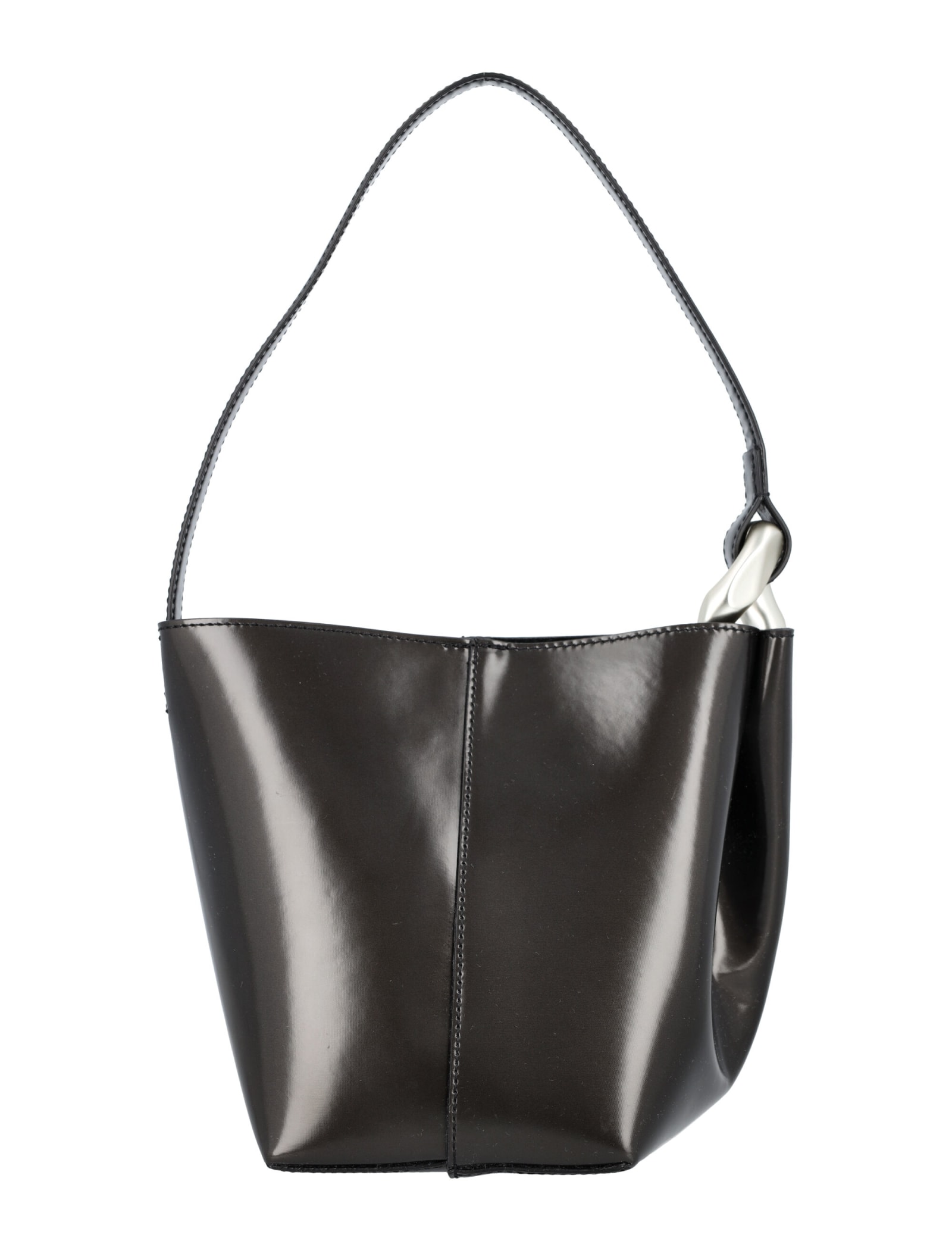 Shop Jw Anderson The Jwa Corner Small Bucket In Black