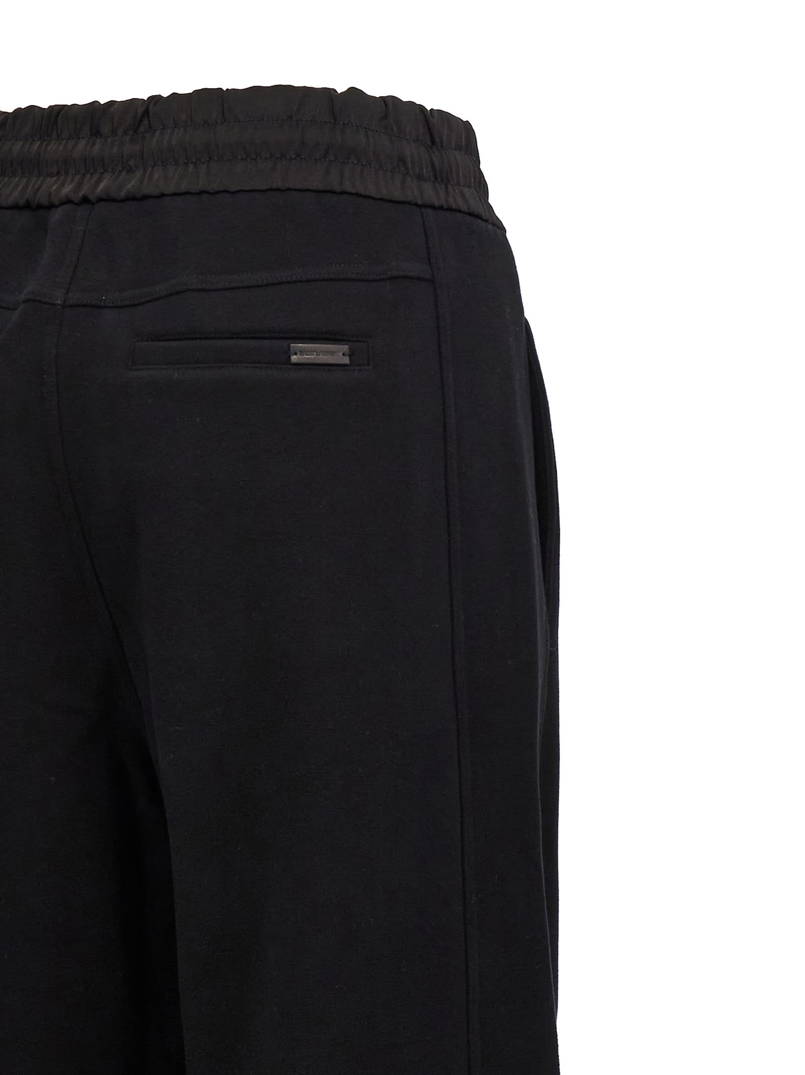 Shop Saint Laurent Molleton Doux Gots Joggers In Black