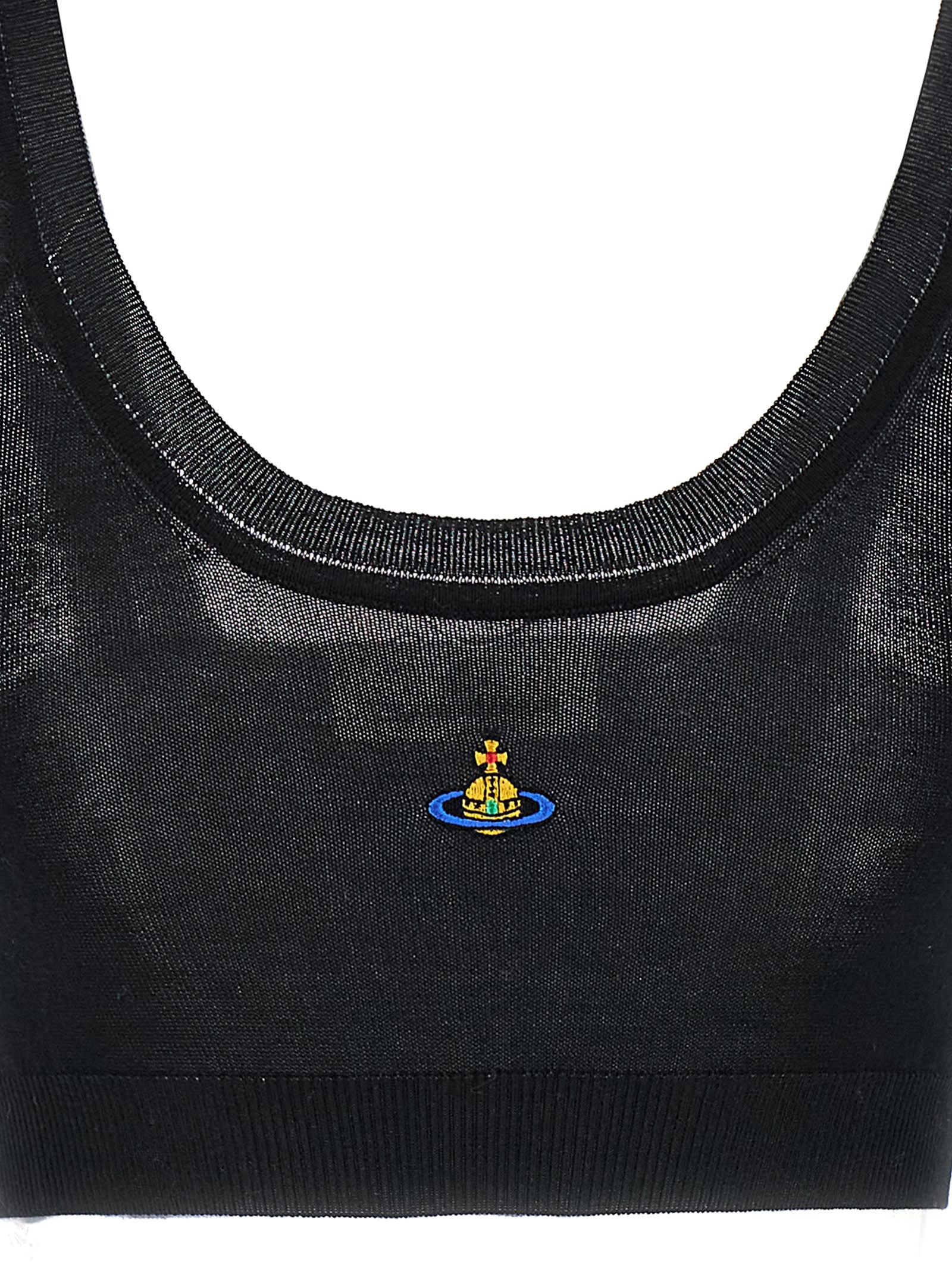 Vivienne Westwood Cropped Sleeveless Ribbed Top