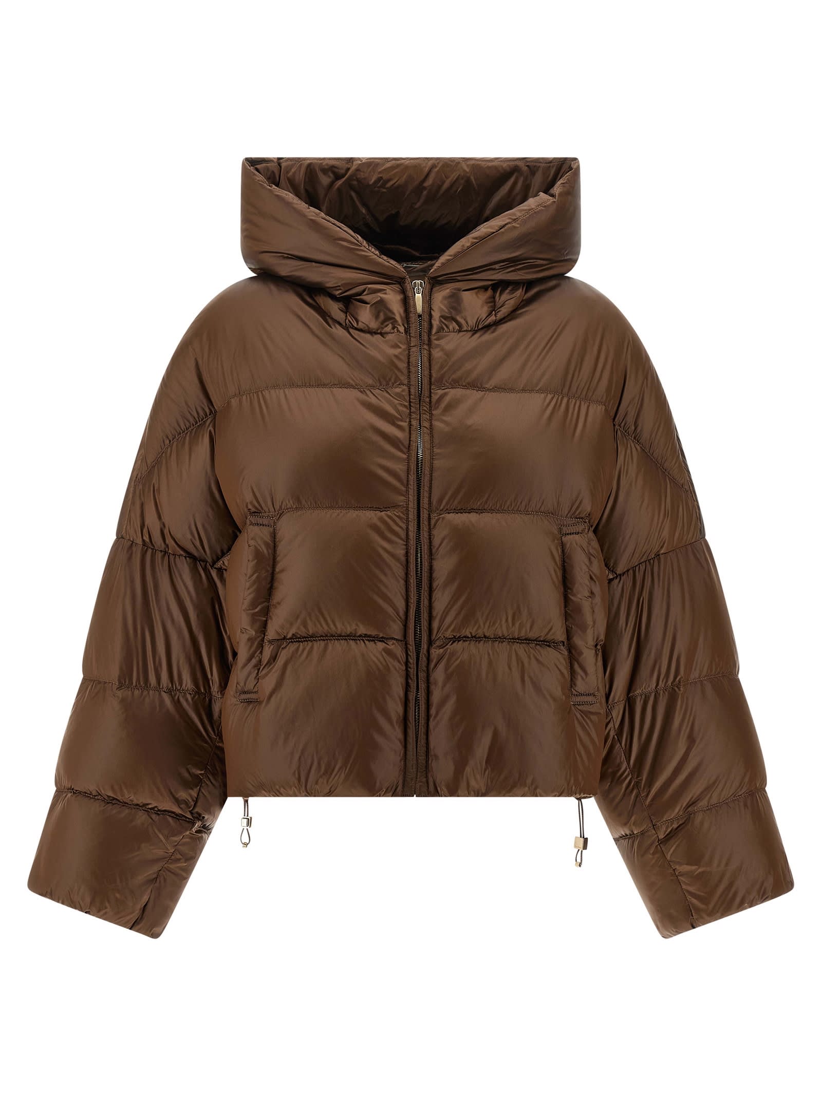 Max Mara The Cube Spaceca Down Jacket In Burgundy