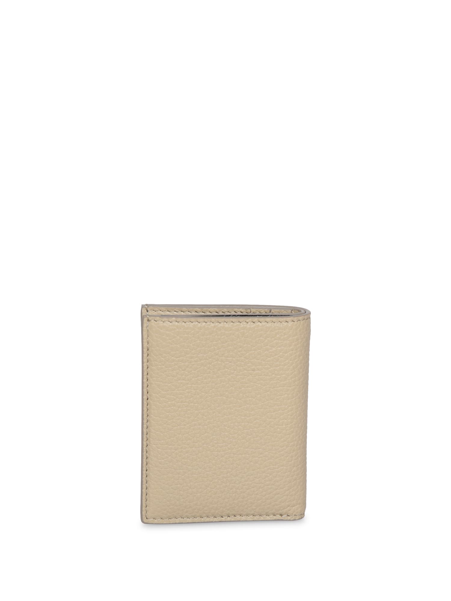 Tom Ford Double-fold Wallet In Beige