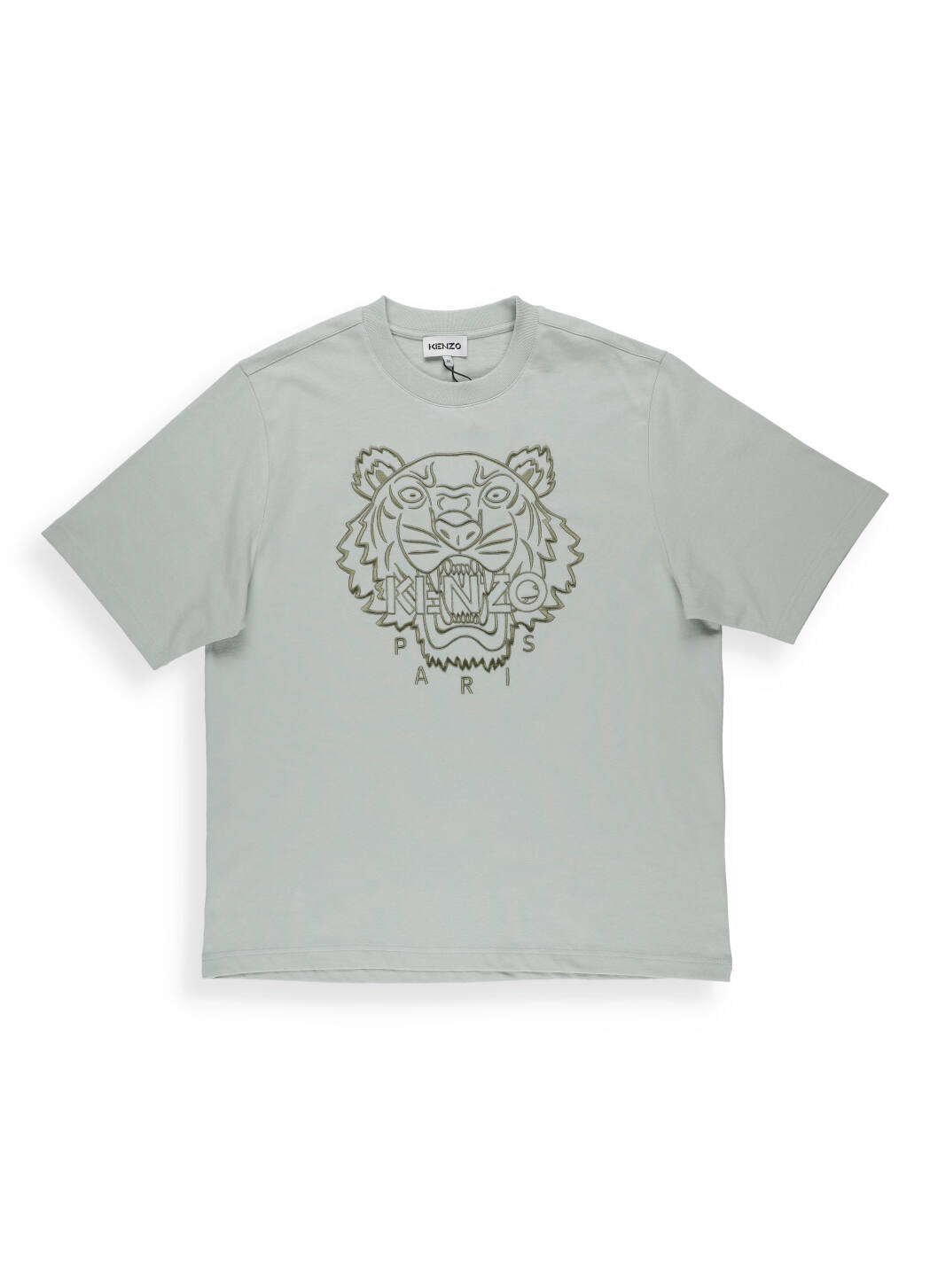 Kenzo Cotton Tiger T-shirt In Celadon